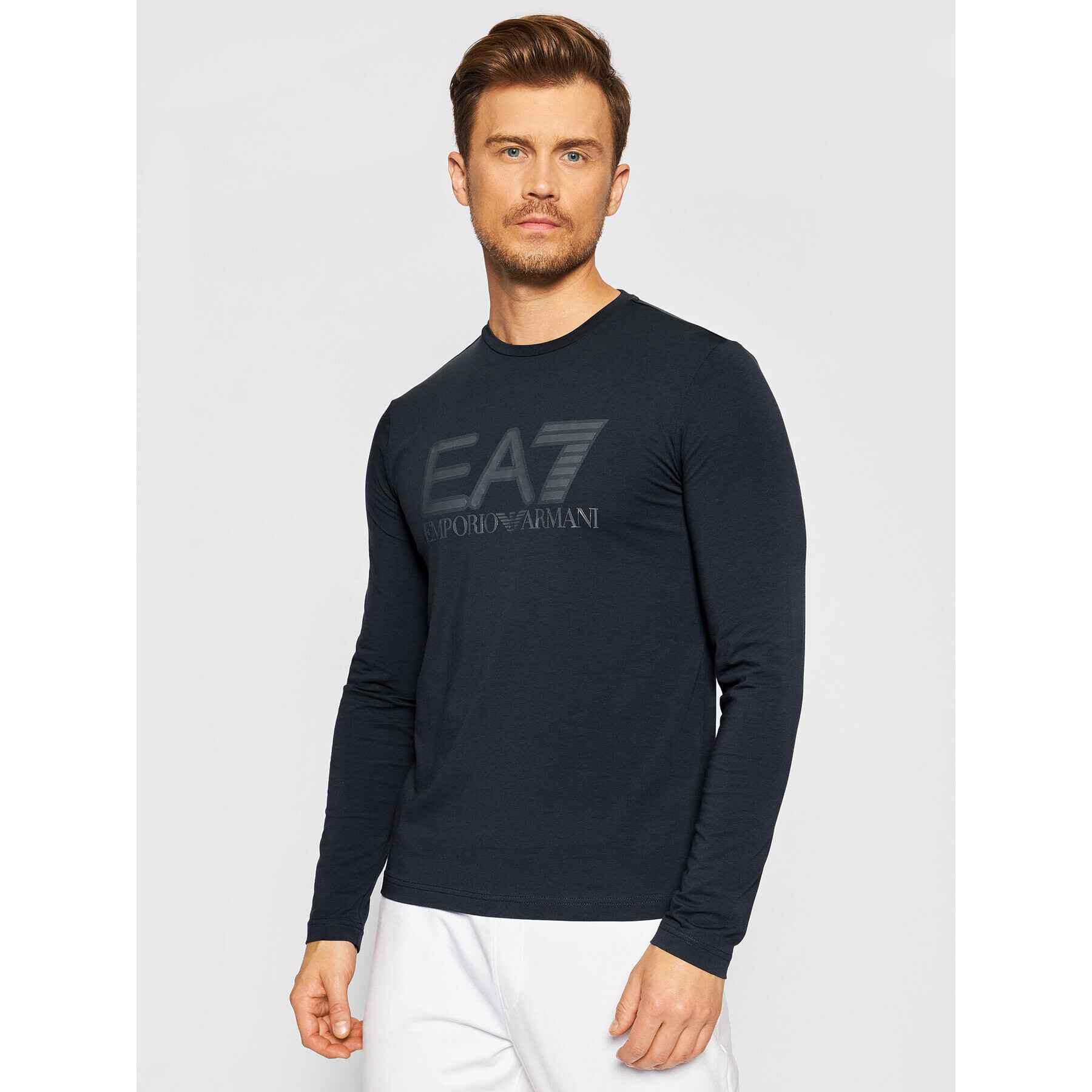 EA7 Emporio Armani Longsleeve 6KPT64 PJ03Z 1578 Bleumarin Regular Fit - Pled.ro