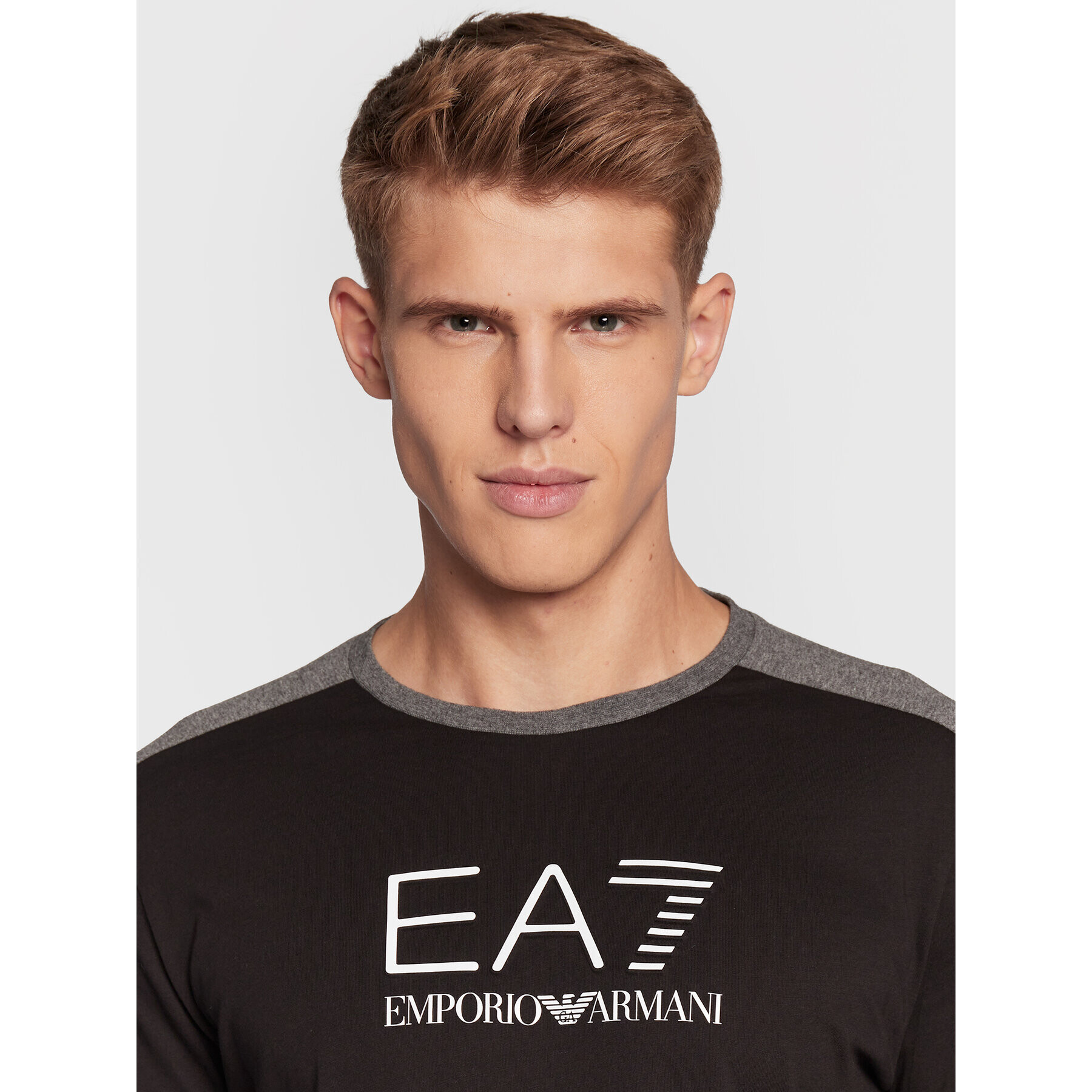 EA7 Emporio Armani Longsleeve 6LPT07 PJ02Z 1200 Negru Regular Fit - Pled.ro