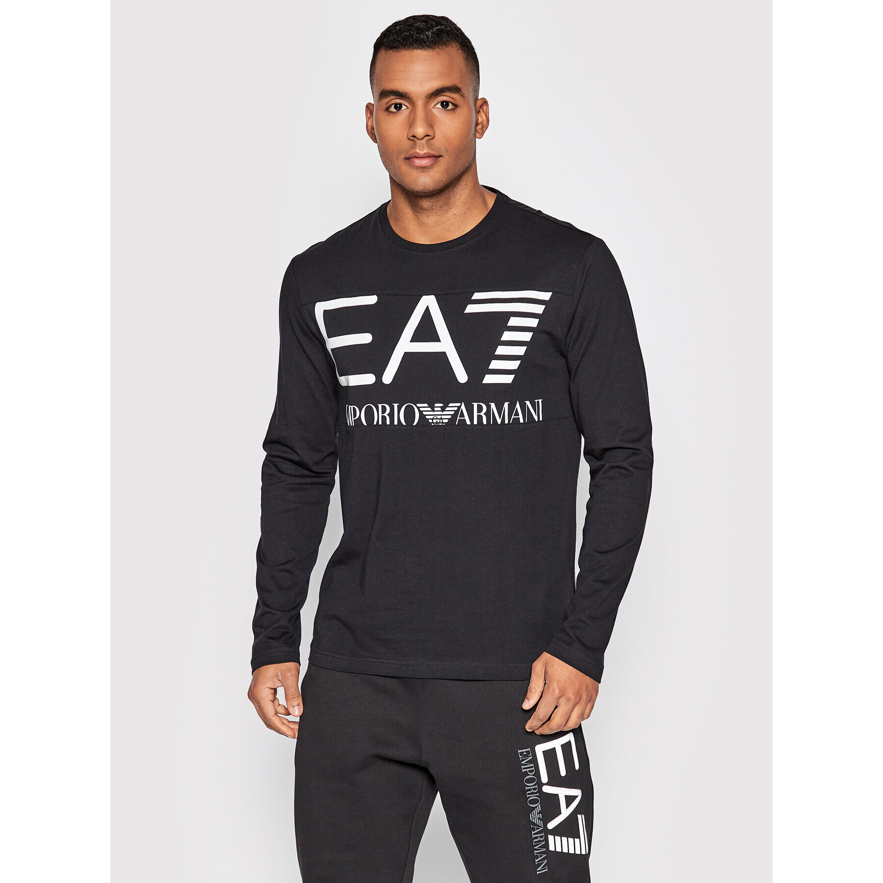 EA7 Emporio Armani Longsleeve 6LPT25 PJ7CZ 1200 Negru Regular Fit - Pled.ro