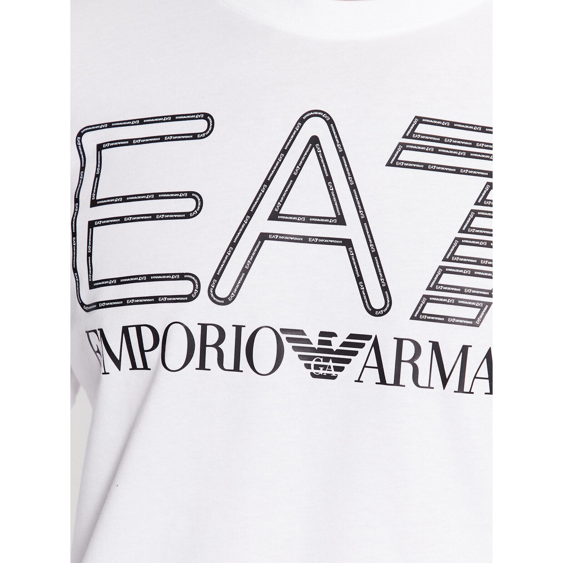 EA7 Emporio Armani Longsleeve 6RPT04 PJFFZ 1100 Alb Regular Fit - Pled.ro