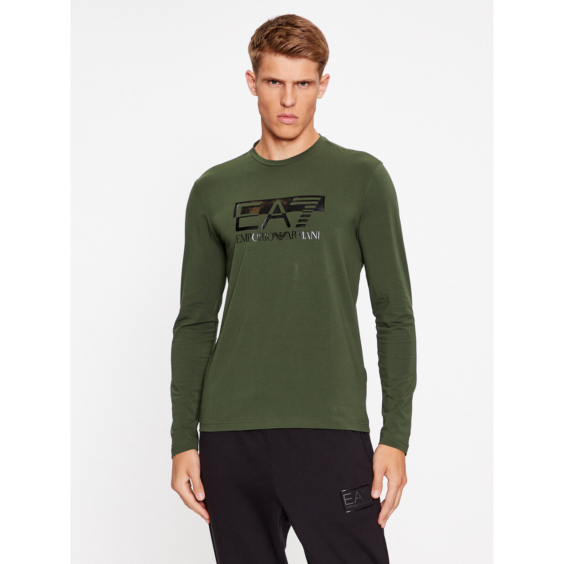 EA7 Emporio Armani Longsleeve 6RPT64 PJ03Z 1845 Verde Regular Fit - Pled.ro