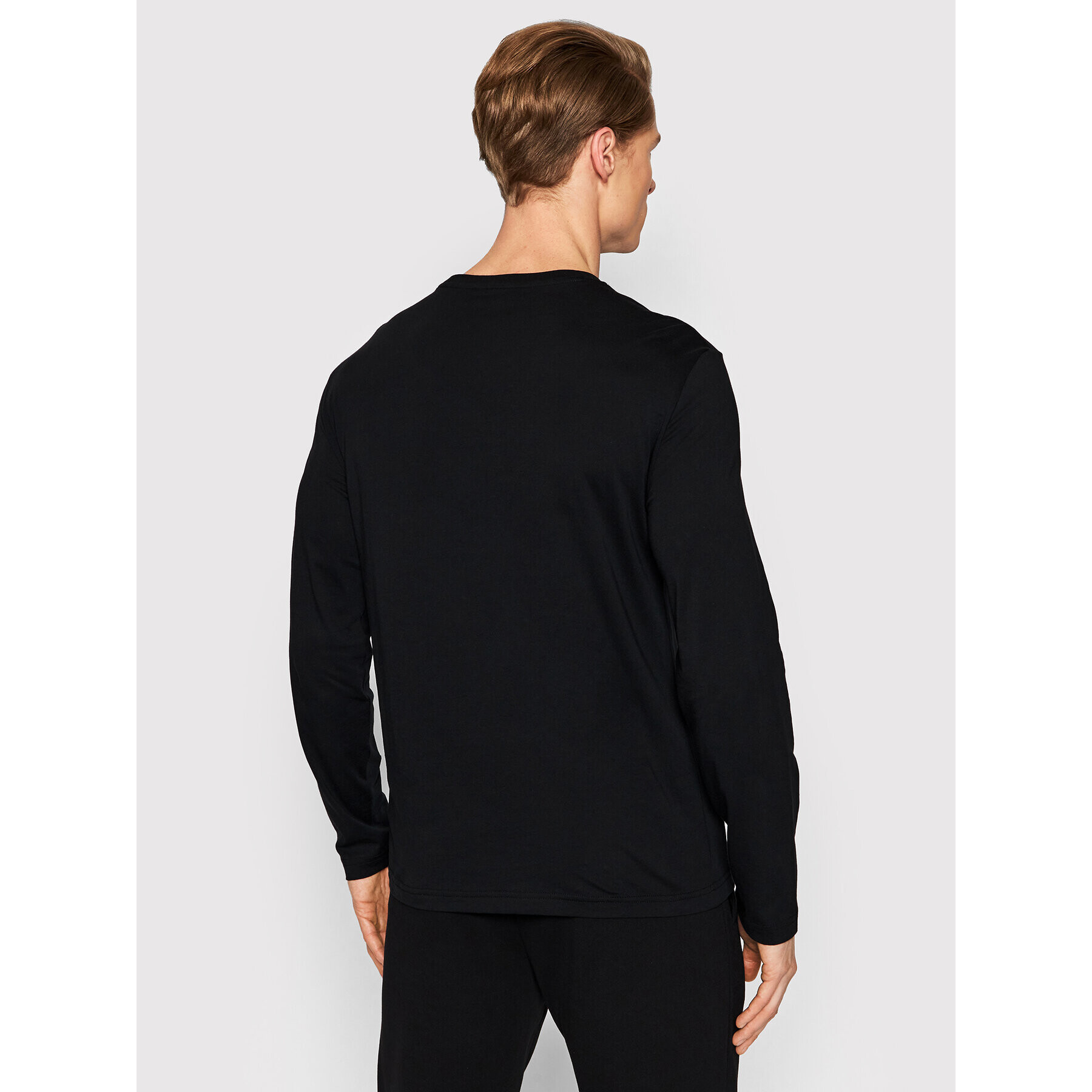 EA7 Emporio Armani Longsleeve 8NPT09 PJNQZ 1200 Negru Regular Fit - Pled.ro