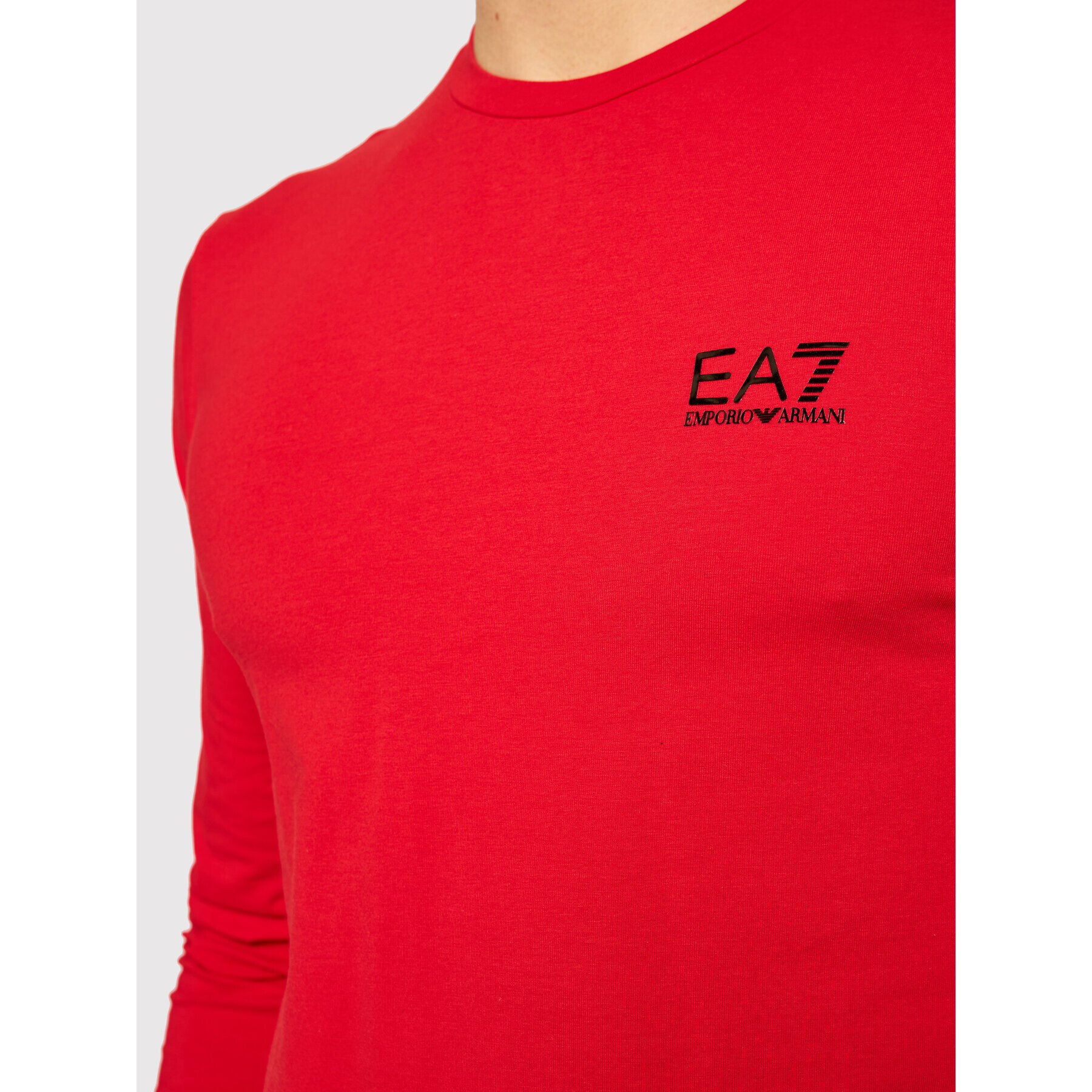 EA7 Emporio Armani Longsleeve 8NPT55 PJM5Z 1451 Roșu Regular Fit - Pled.ro