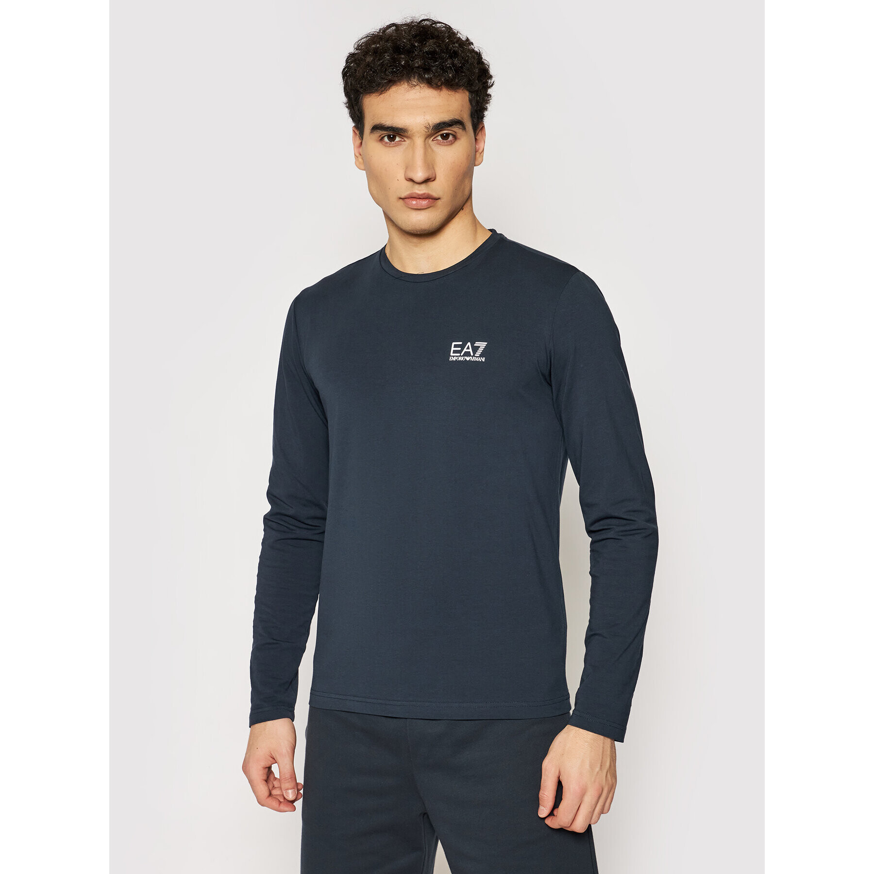 EA7 Emporio Armani Longsleeve 8NPT55 PJM5Z 1578 Bleumarin Regular Fit - Pled.ro