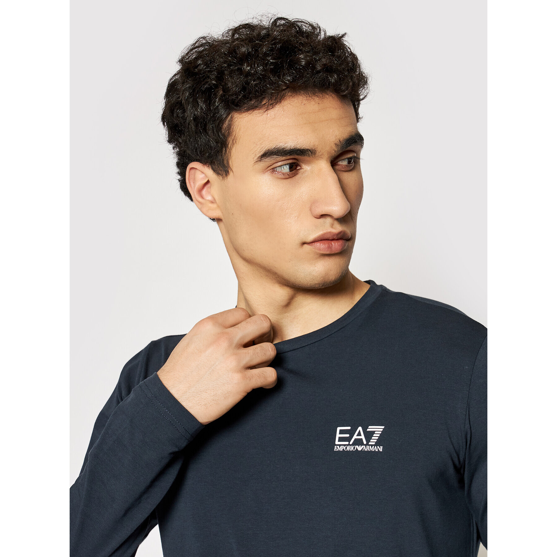 EA7 Emporio Armani Longsleeve 8NPT55 PJM5Z 1578 Bleumarin Regular Fit - Pled.ro