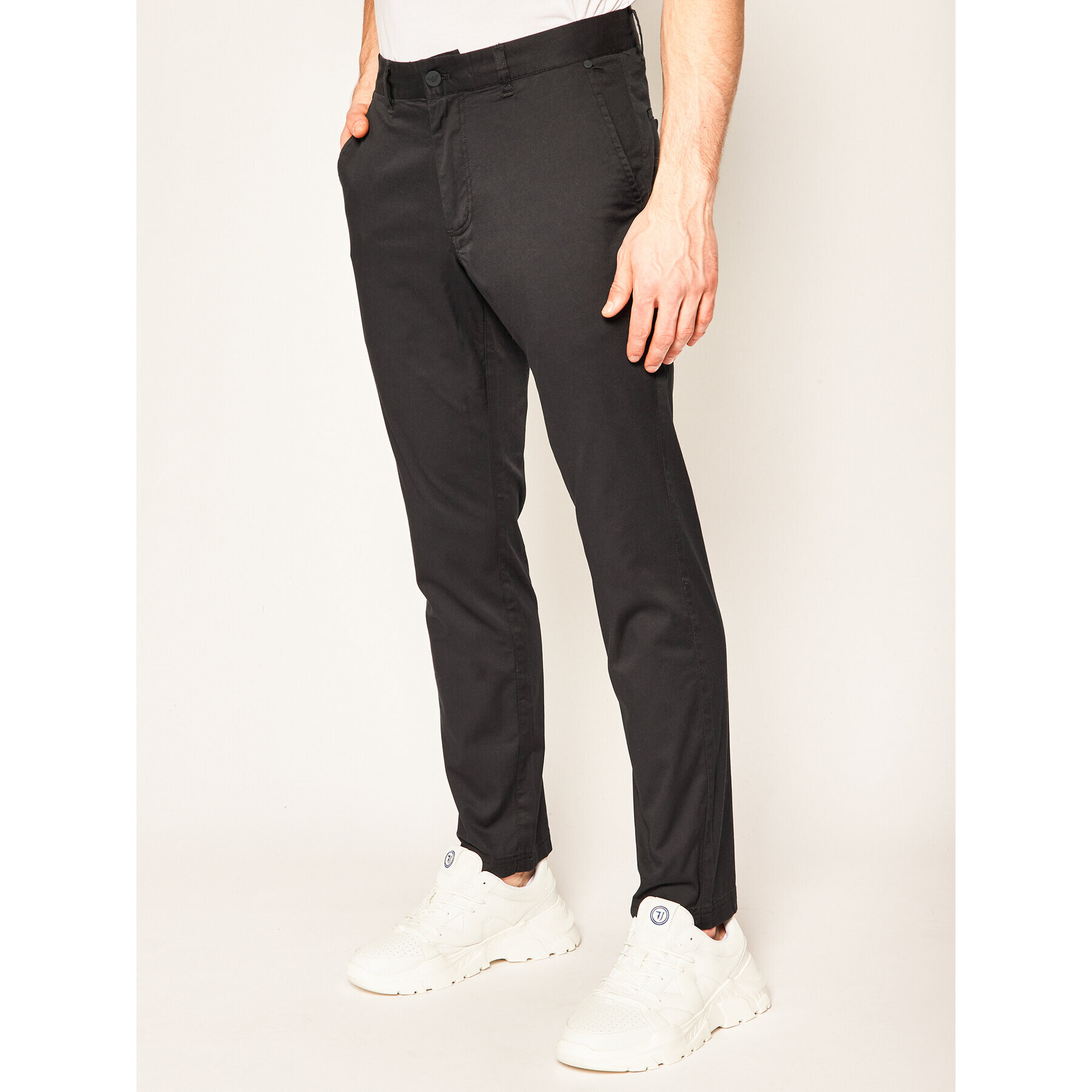 EA7 Emporio Armani Pantaloni din material 3HPP07 PN71Z 1578 Bleumarin Regular Fit - Pled.ro