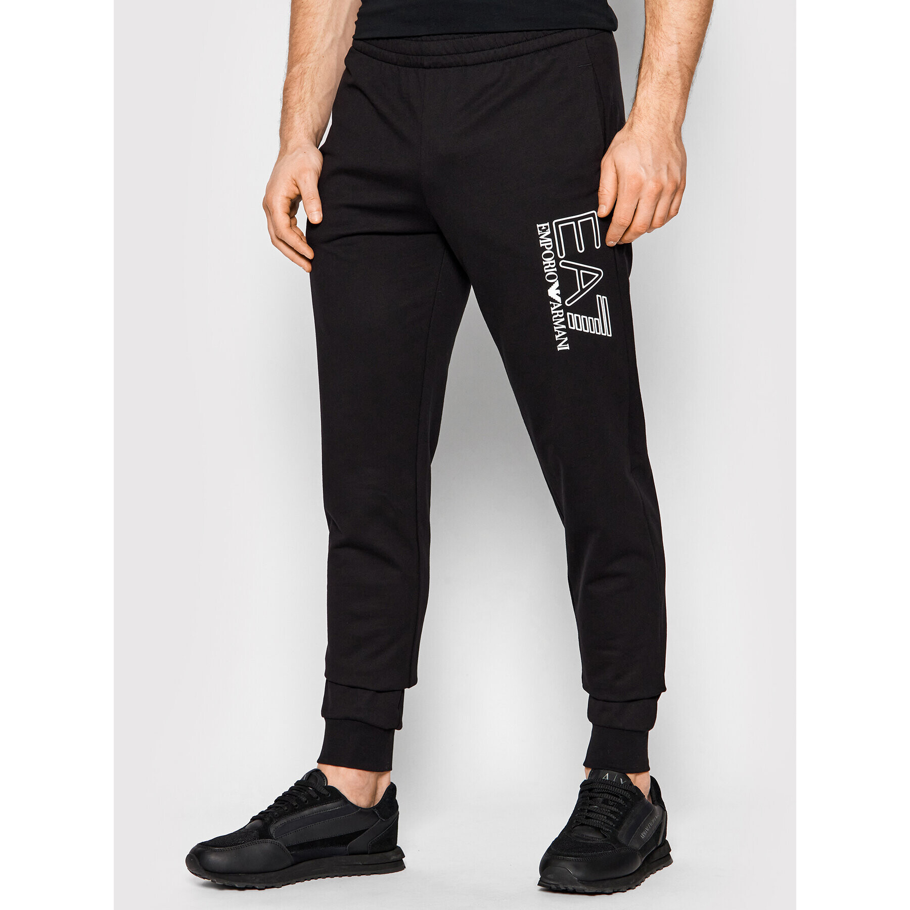 EA7 Emporio Armani Pantaloni trening 3LPP53 PJ05Z 1200 Negru Regular Fit - Pled.ro