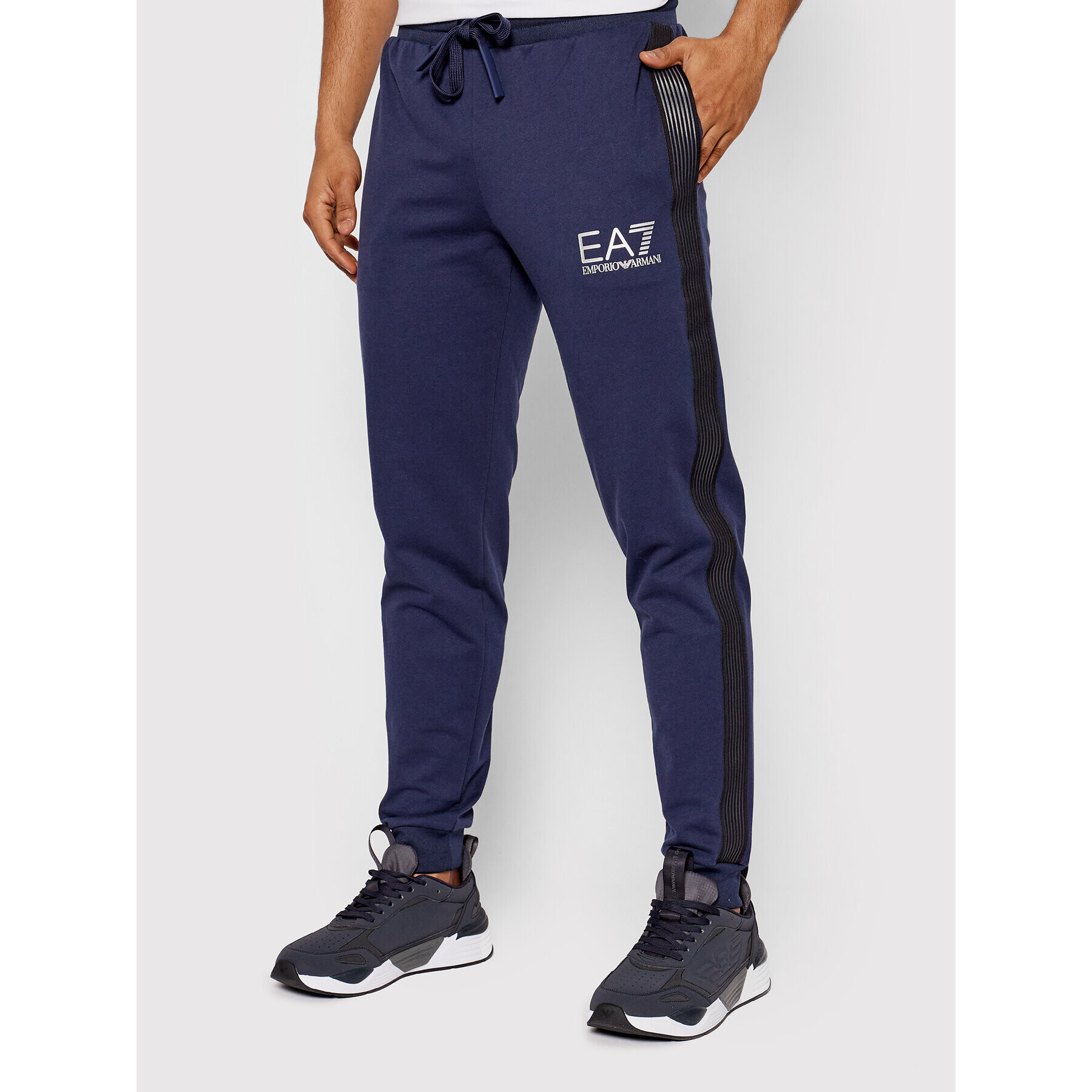 EA7 Emporio Armani Pantaloni trening 3LPP73 PJ05Z 1554 Bleumarin Regular Fit - Pled.ro