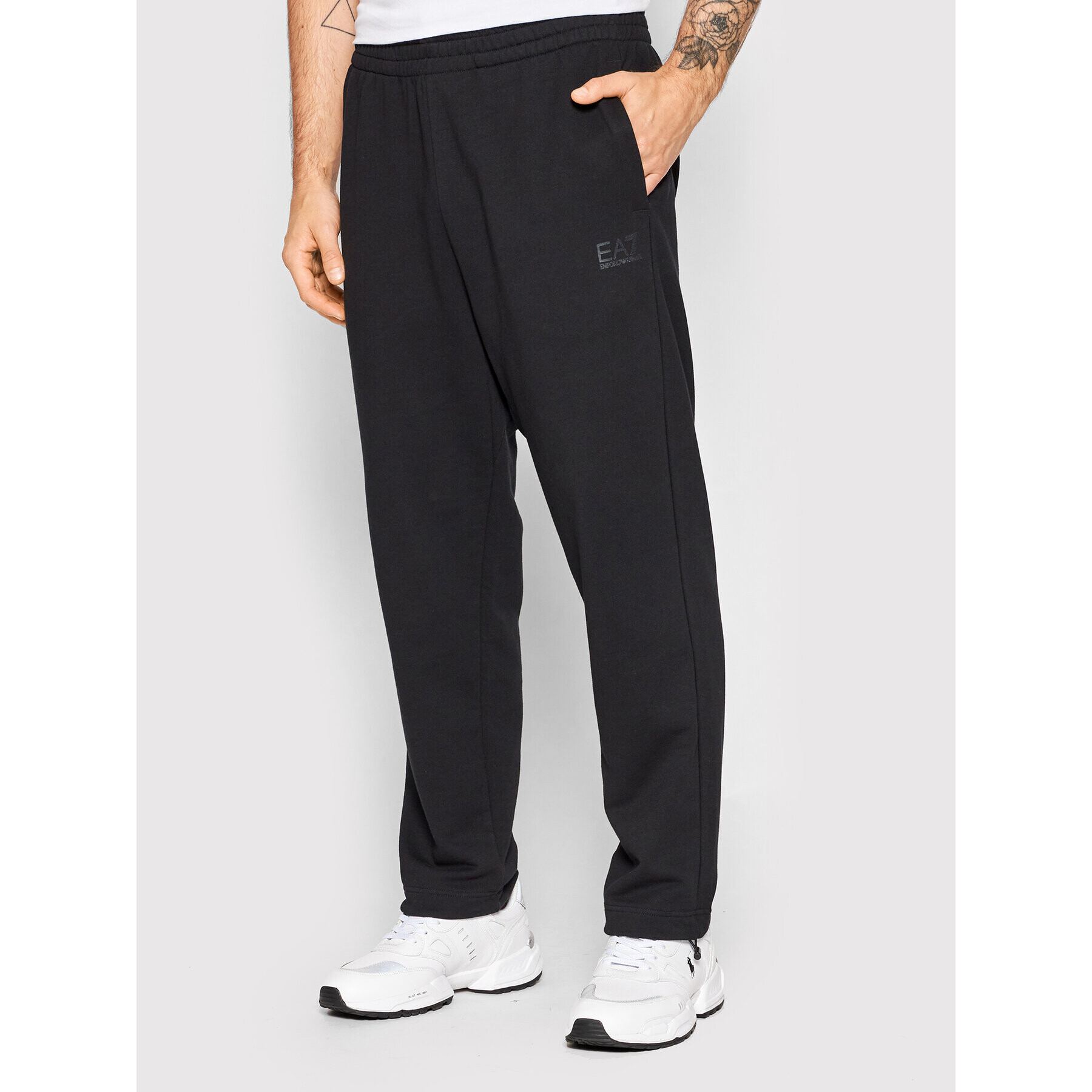 EA7 Emporio Armani Pantaloni trening 3LPP89 PJFNZ 1200 Negru Regular Fit - Pled.ro