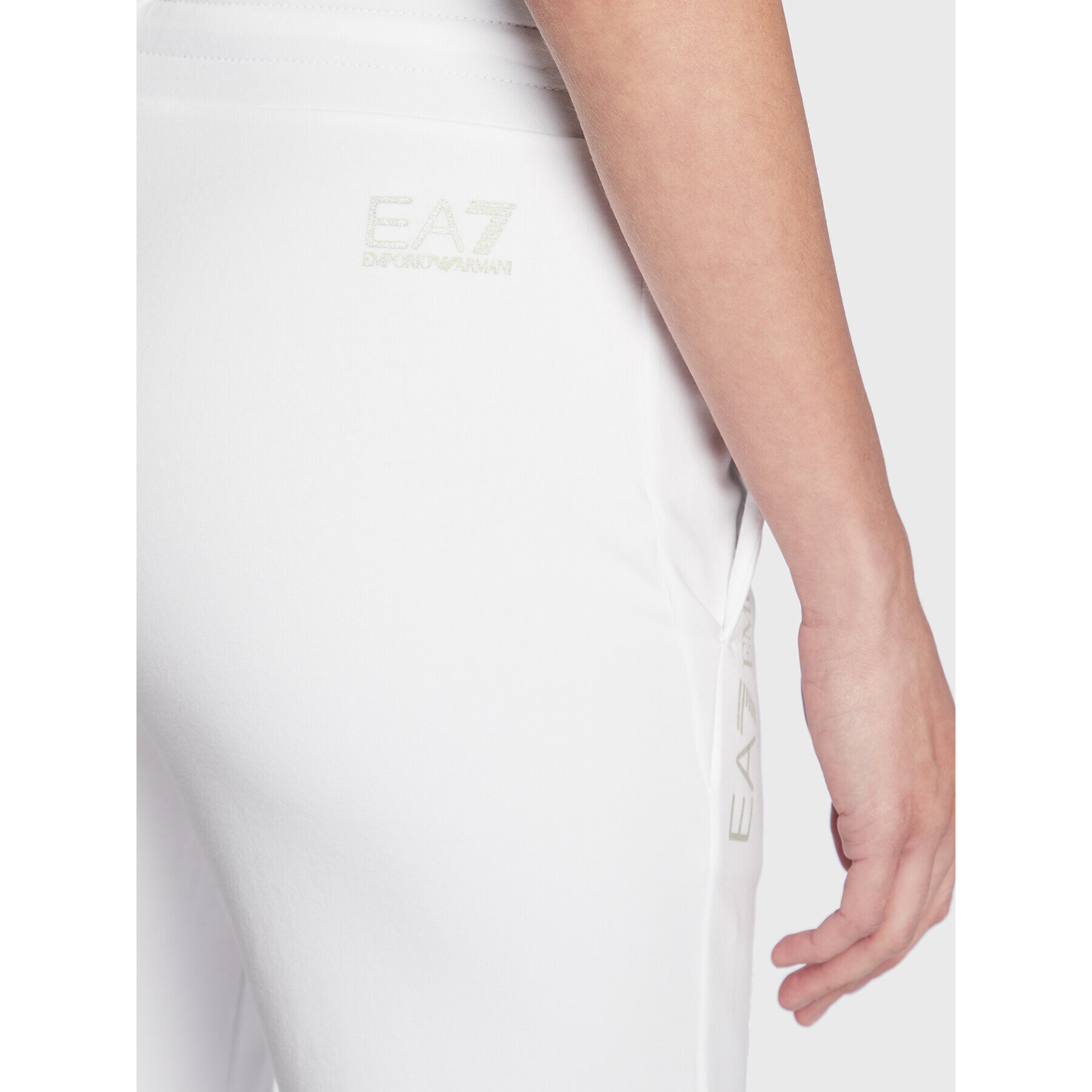 EA7 Emporio Armani Pantaloni trening 6LTP61 TJFTZ 0101 Alb Regular Fit - Pled.ro