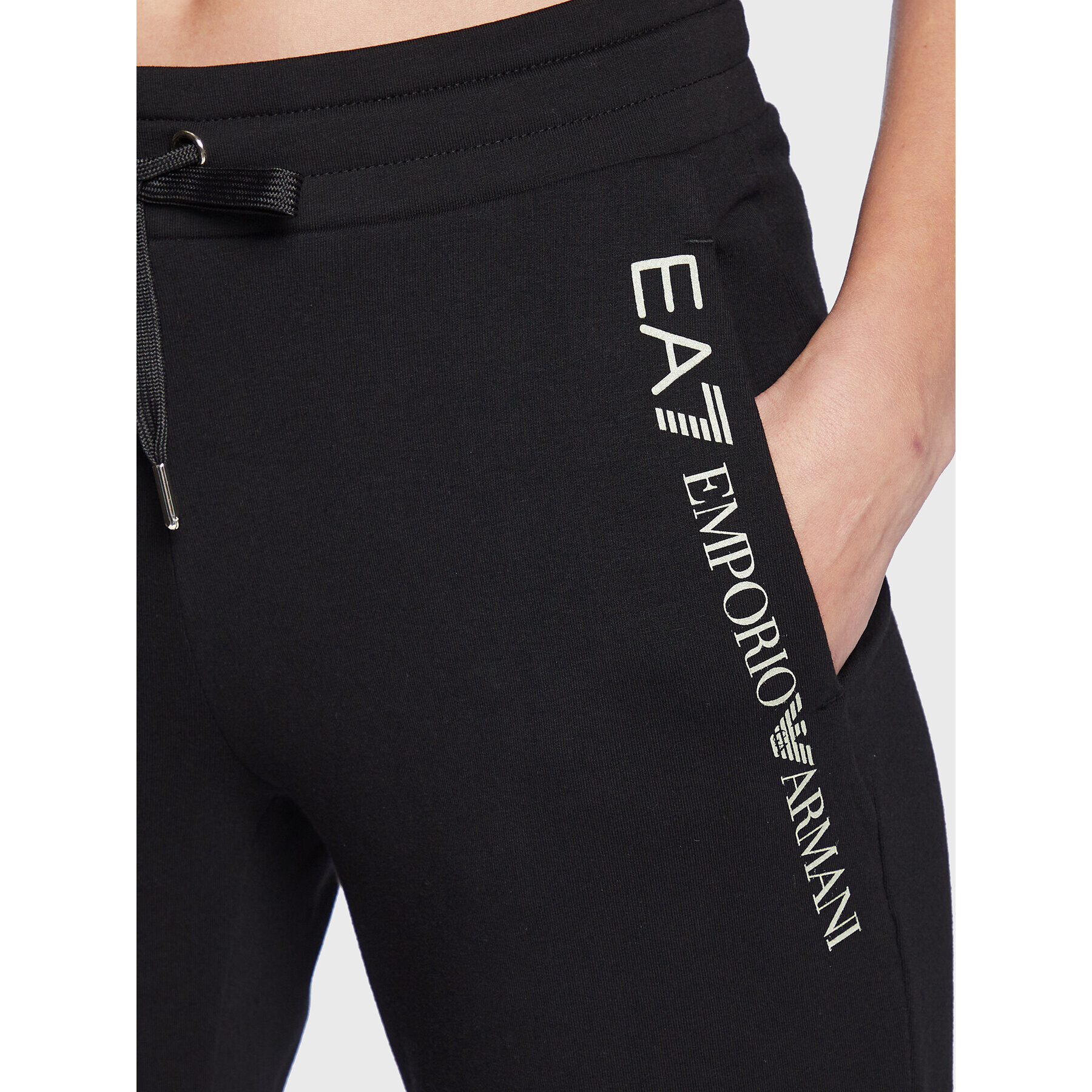 EA7 Emporio Armani Pantaloni trening 6LTP61 TJFTZ 0200 Negru Regular Fit - Pled.ro