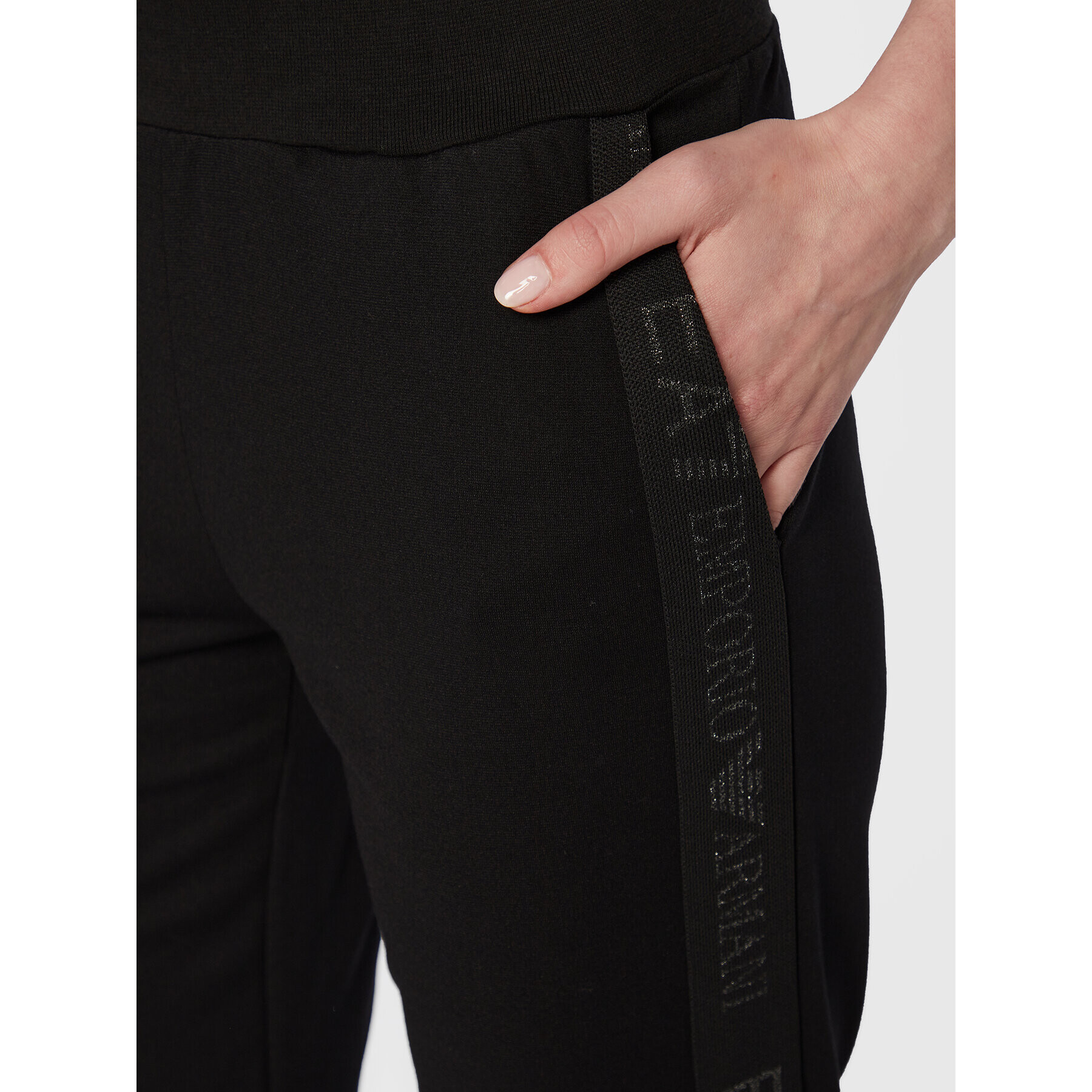 EA7 Emporio Armani Pantaloni trening 6LTP68 TJJMZ 1200 Negru Regular Fit - Pled.ro