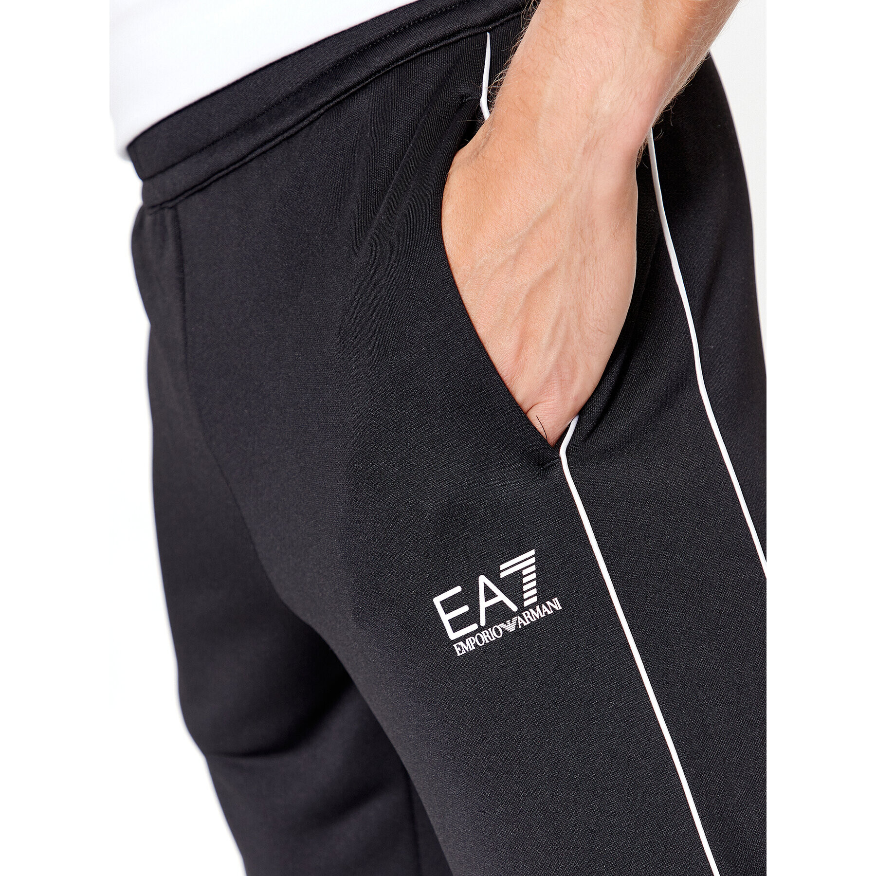 EA7 Emporio Armani Pantaloni trening 6RPP53 PJ16Z 1200 Negru Regular Fit - Pled.ro