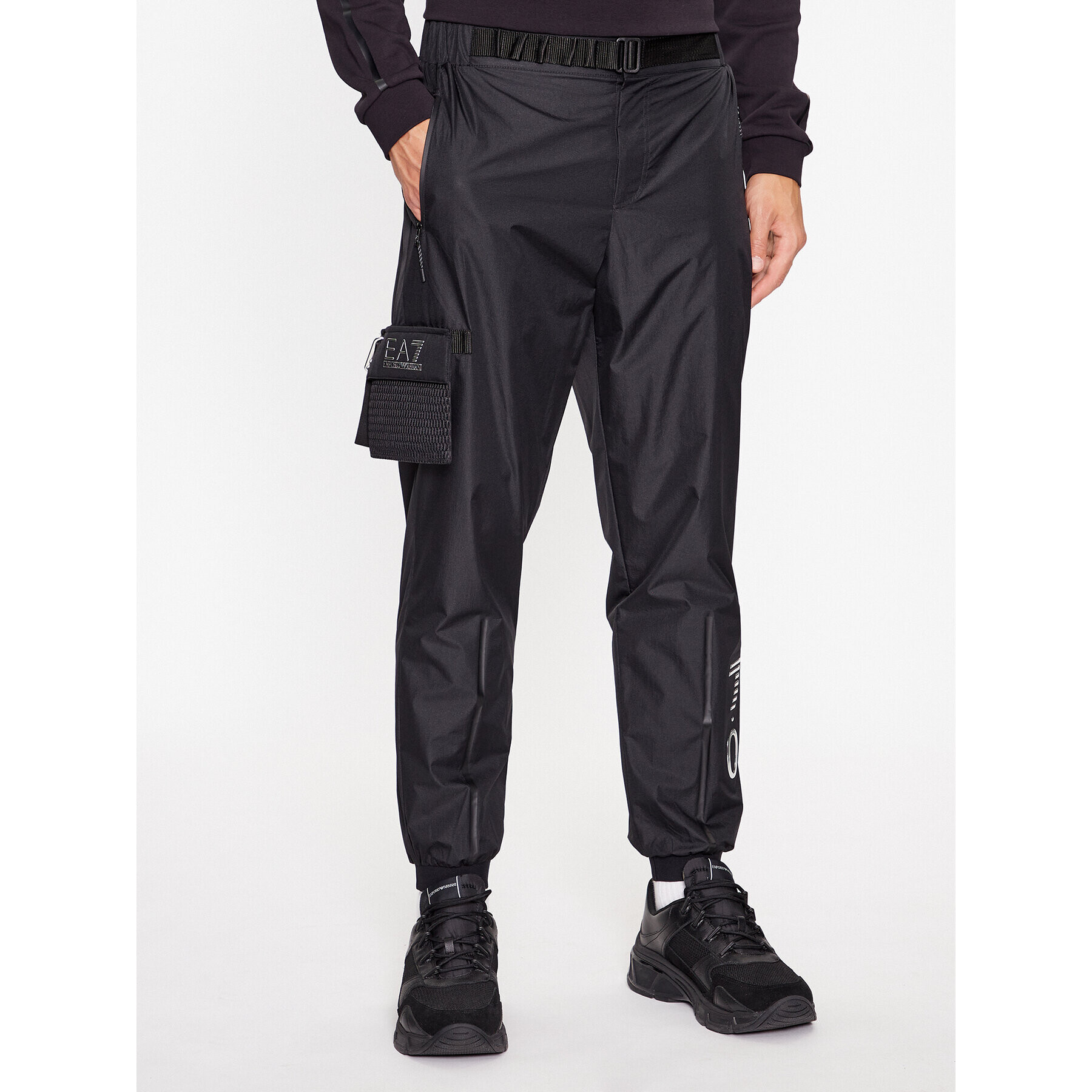 EA7 Emporio Armani Pantaloni trening 6RPP61 PN4UZ 1200 Negru Regular Fit - Pled.ro