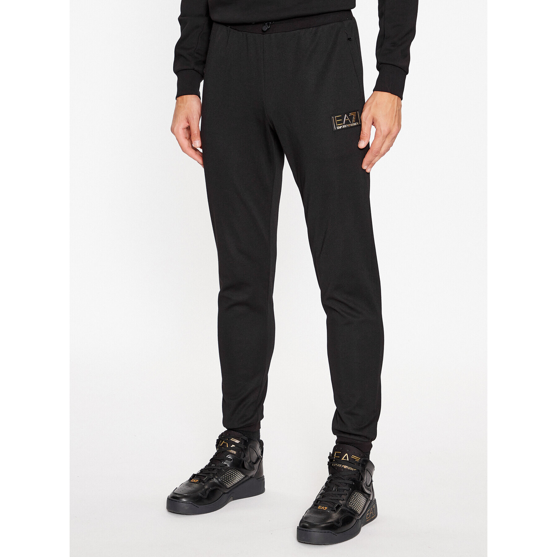 EA7 Emporio Armani Pantaloni trening 6RPP69 PJMCZ 1200 Negru Regular Fit - Pled.ro