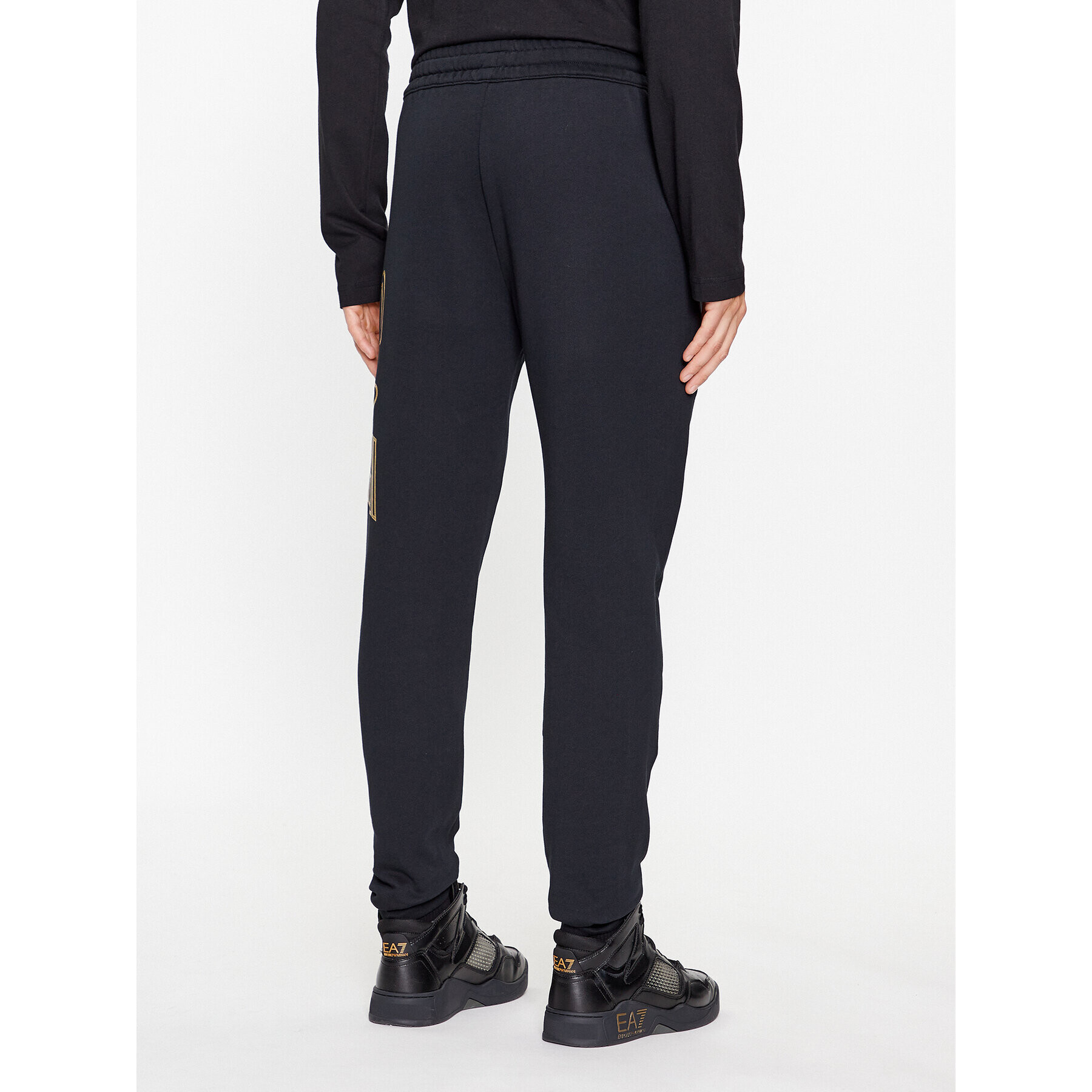 EA7 Emporio Armani Pantaloni trening 6RPP90 PJSHZ 0208 Negru Regular Fit - Pled.ro