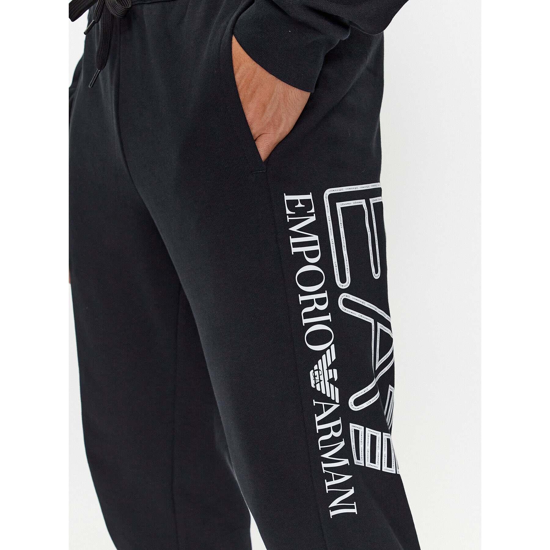 EA7 Emporio Armani Pantaloni trening 6RPP90 PJSHZ 1200 Negru Regular Fit - Pled.ro