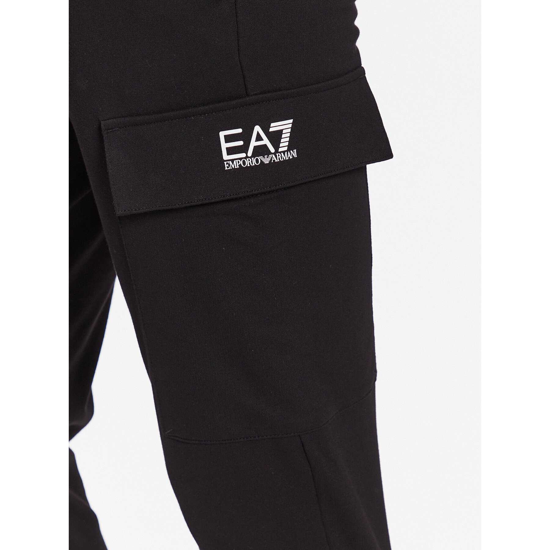 EA7 Emporio Armani Pantaloni trening 8NPP59 PJ05Z 1200 Negru Regular Fit - Pled.ro