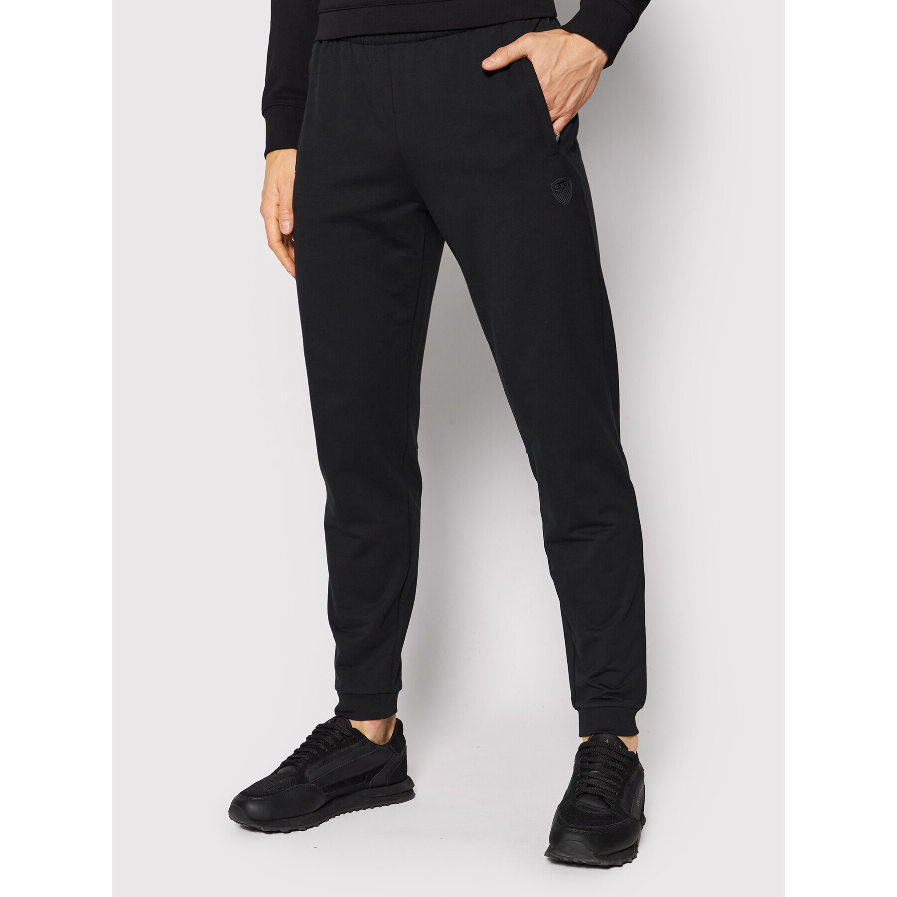 EA7 Emporio Armani Pantaloni trening 8NPP61 PJBPZ 1200 Negru Regular Fit - Pled.ro