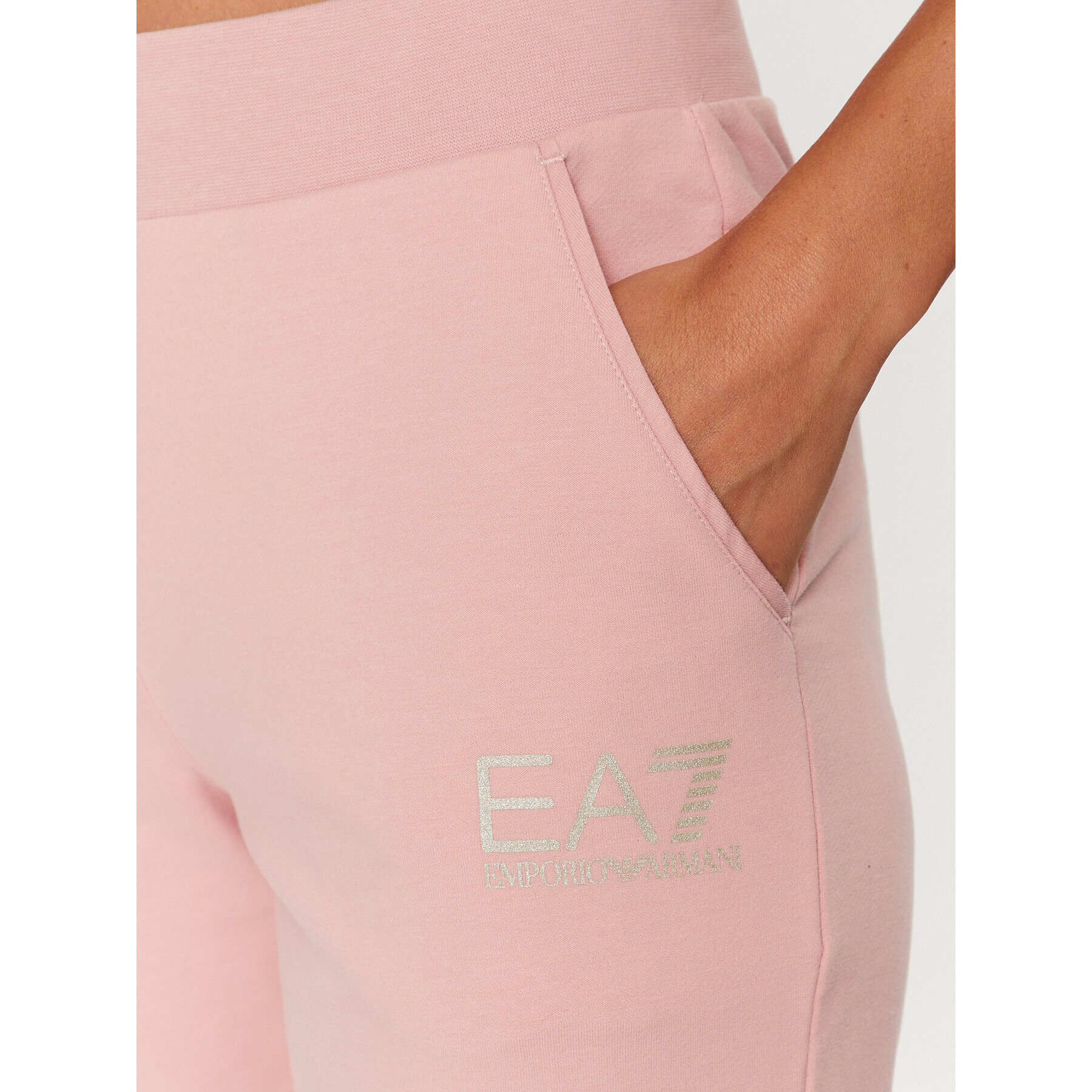 EA7 Emporio Armani Pantaloni trening 8NTP67 TJCQZ 1418 Roz Regular Fit - Pled.ro