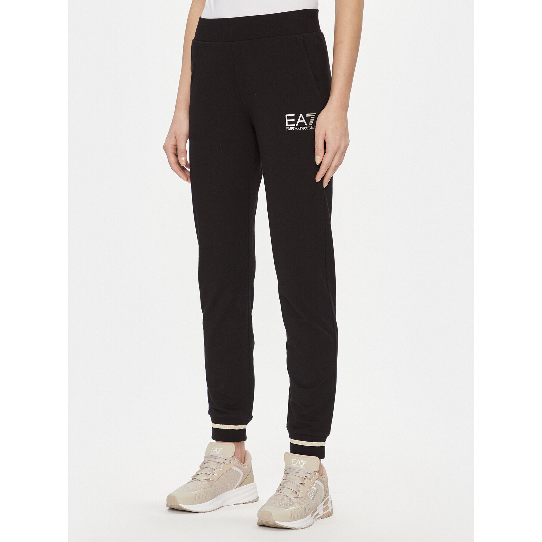 EA7 Emporio Armani Pantaloni trening 8NTP67 TJTXZ 0200 Negru Regular Fit - Pled.ro