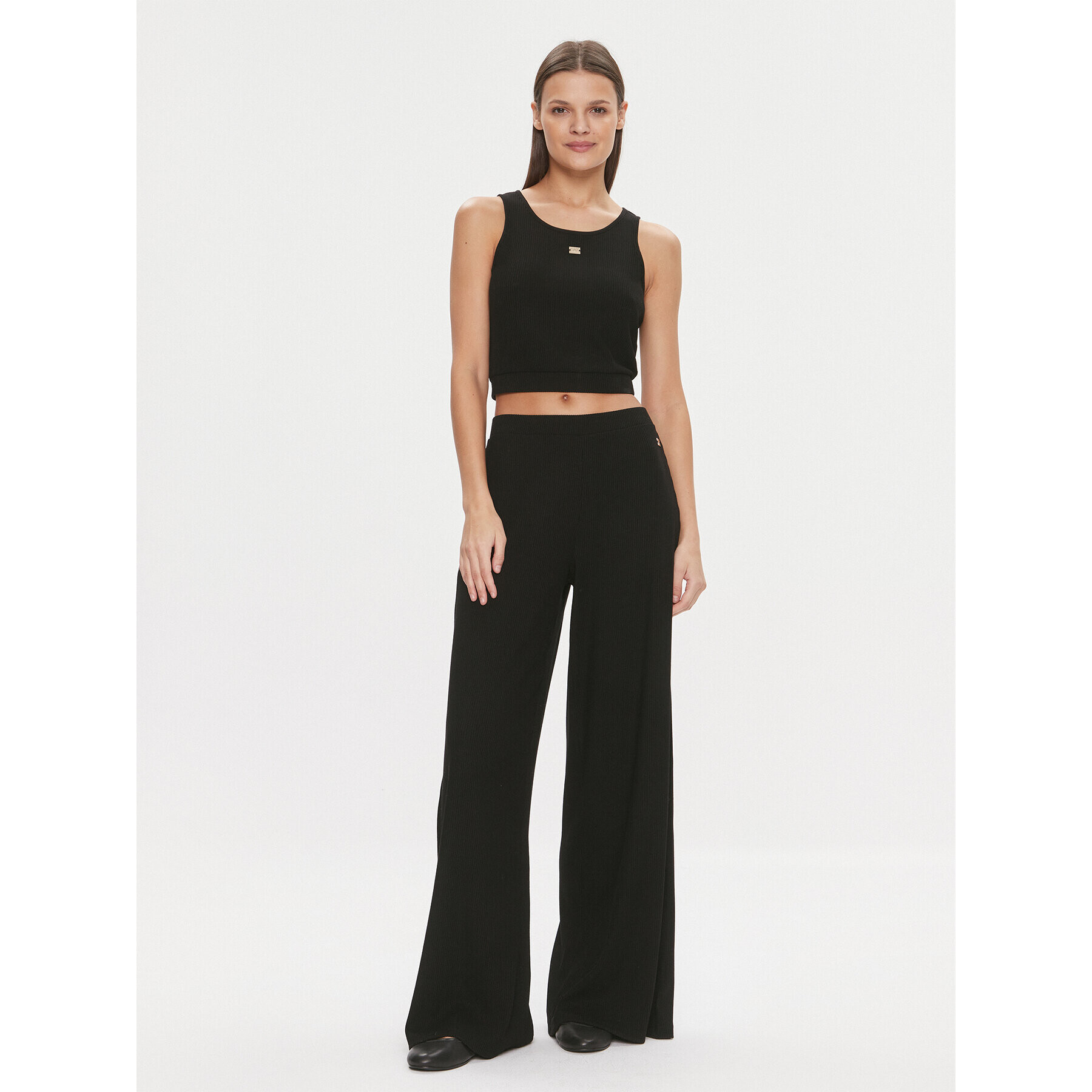 EA7 Emporio Armani Set top și pantaloni 3DTV54 TJTVZ 1200 Negru Regular Fit - Pled.ro