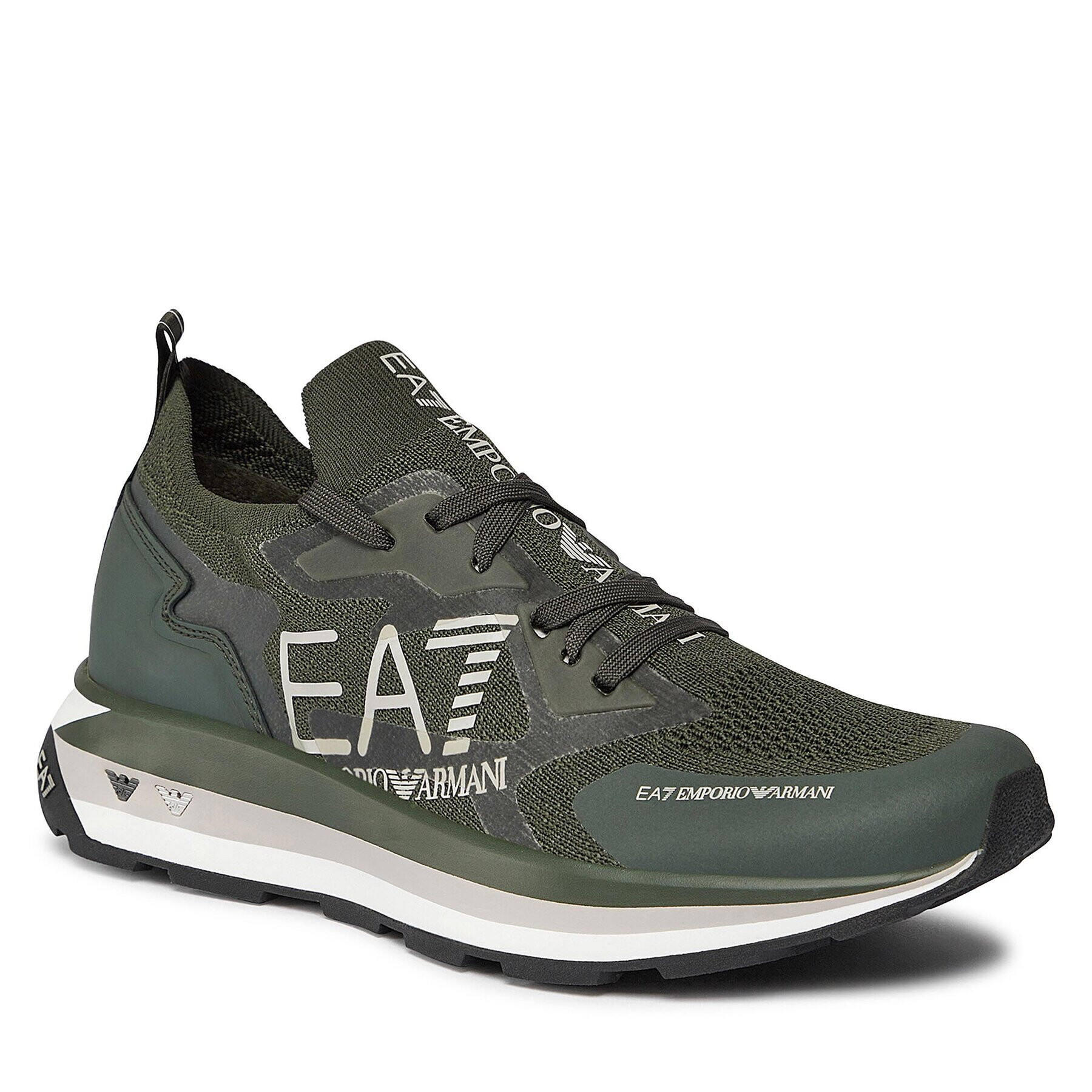 EA7 Emporio Armani Sneakers X8X113 XK269 S865 Kaki - Pled.ro