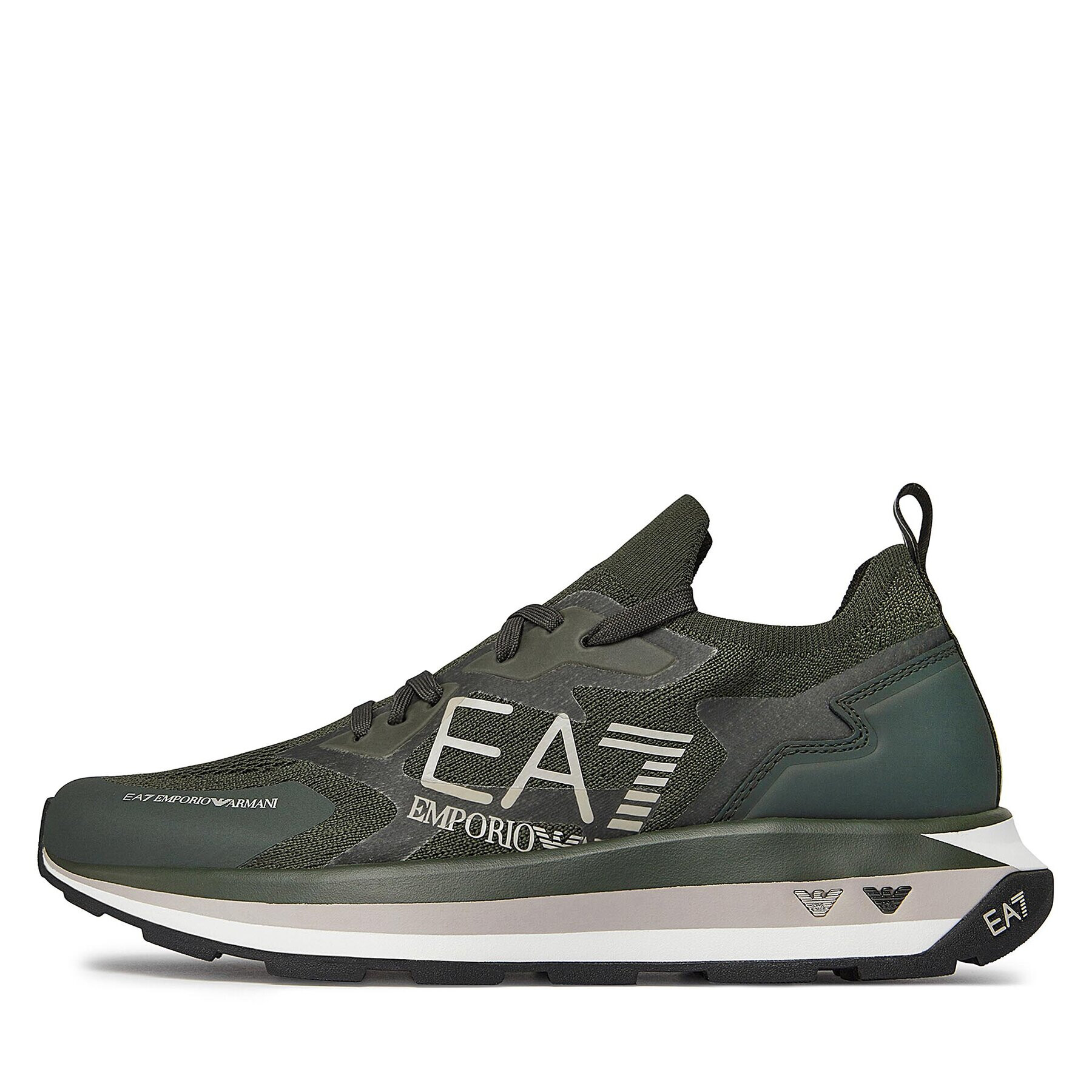 EA7 Emporio Armani Sneakers X8X113 XK269 S865 Kaki - Pled.ro