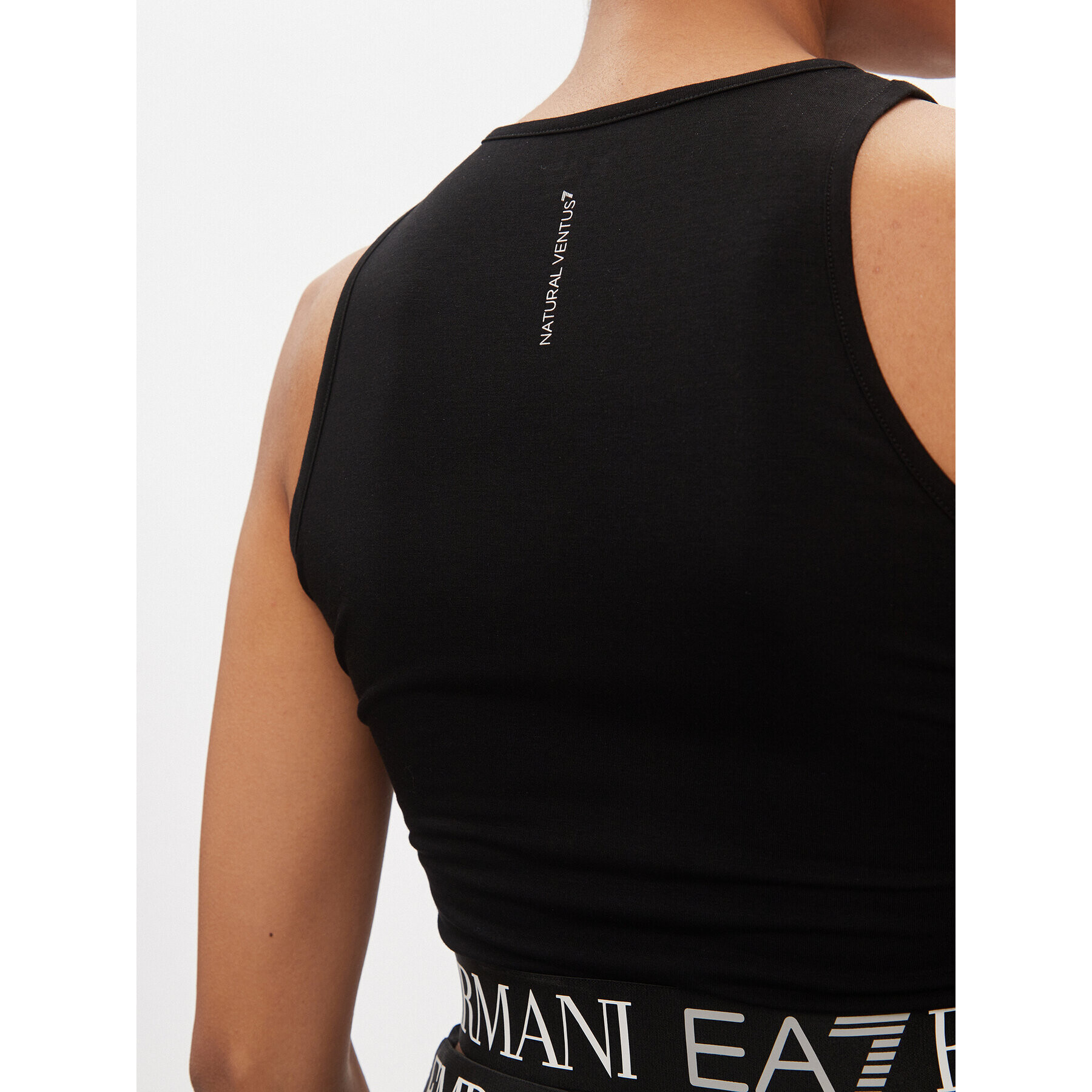 EA7 Emporio Armani Top 3DTH58 TJKUZ 1200 Negru Skinny Fit - Pled.ro