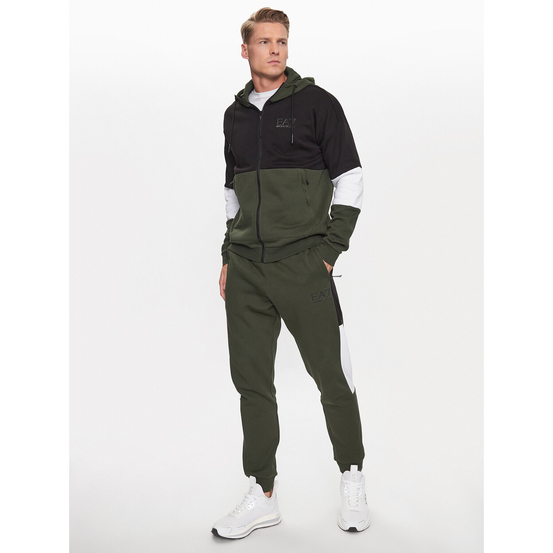 EA7 Emporio Armani Trening 6RPV55 PJ07Z 1845 Verde Regular Fit - Pled.ro