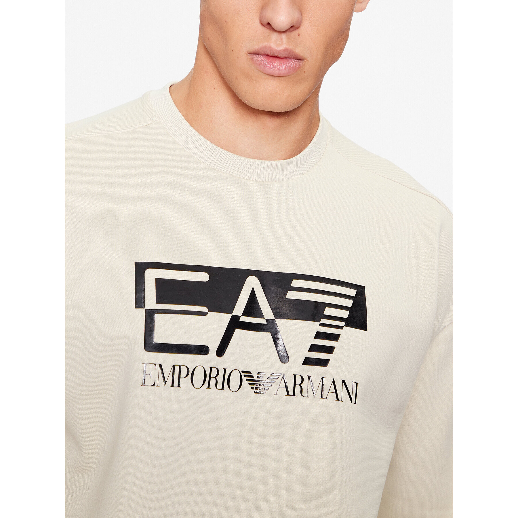 EA7 Emporio Armani Trening 6RPV64 PJ07Z 1716 Écru Regular Fit - Pled.ro