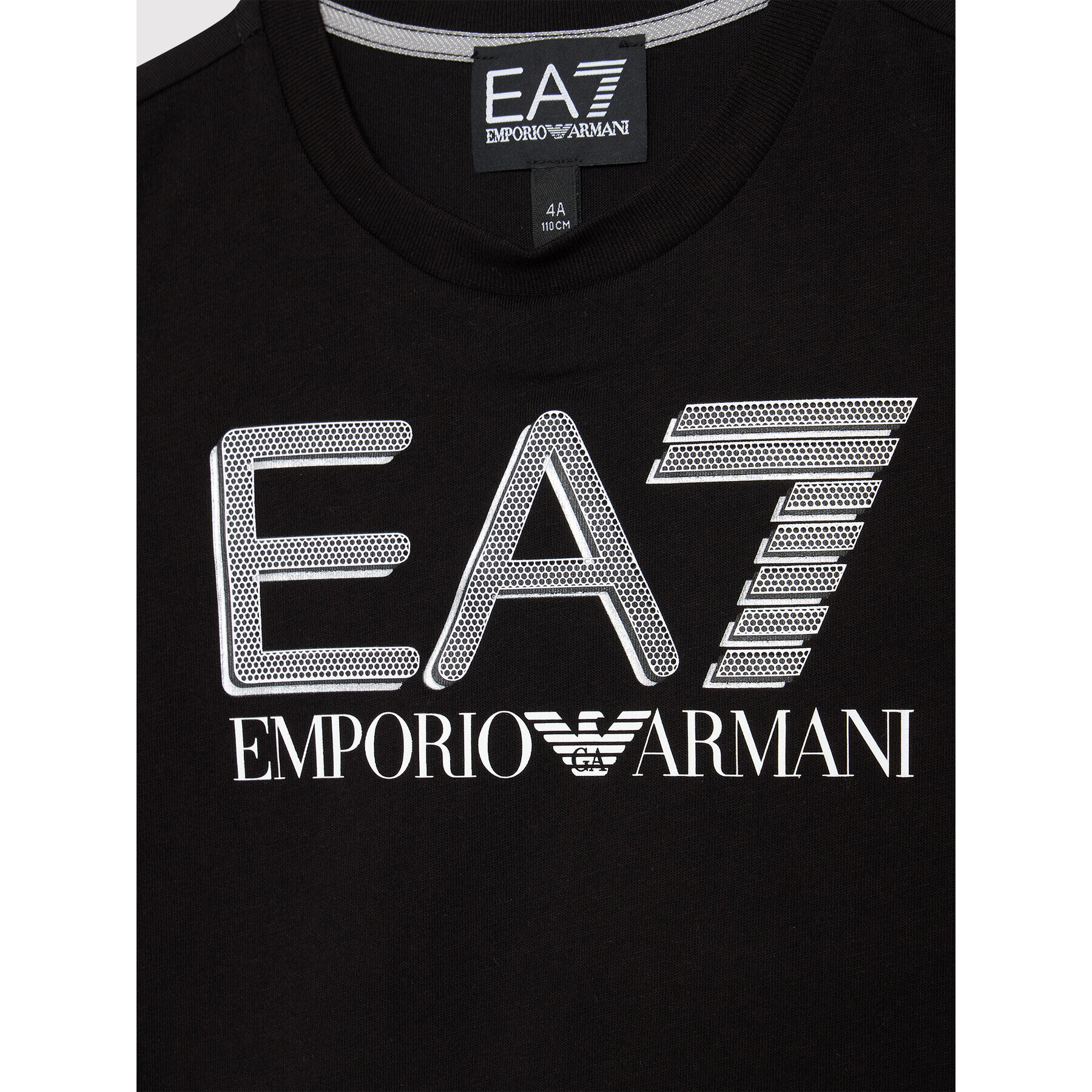 EA7 Emporio Armani Tricou 3LBT53 BJ02Z 1200 Negru Regular Fit - Pled.ro