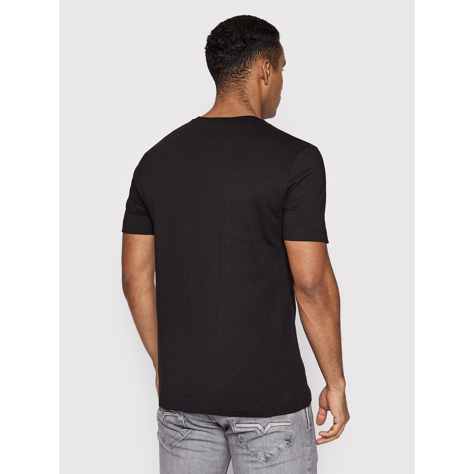 EA7 Emporio Armani Tricou 3LPT20 PJFFZ 0208 Negru Regular Fit - Pled.ro