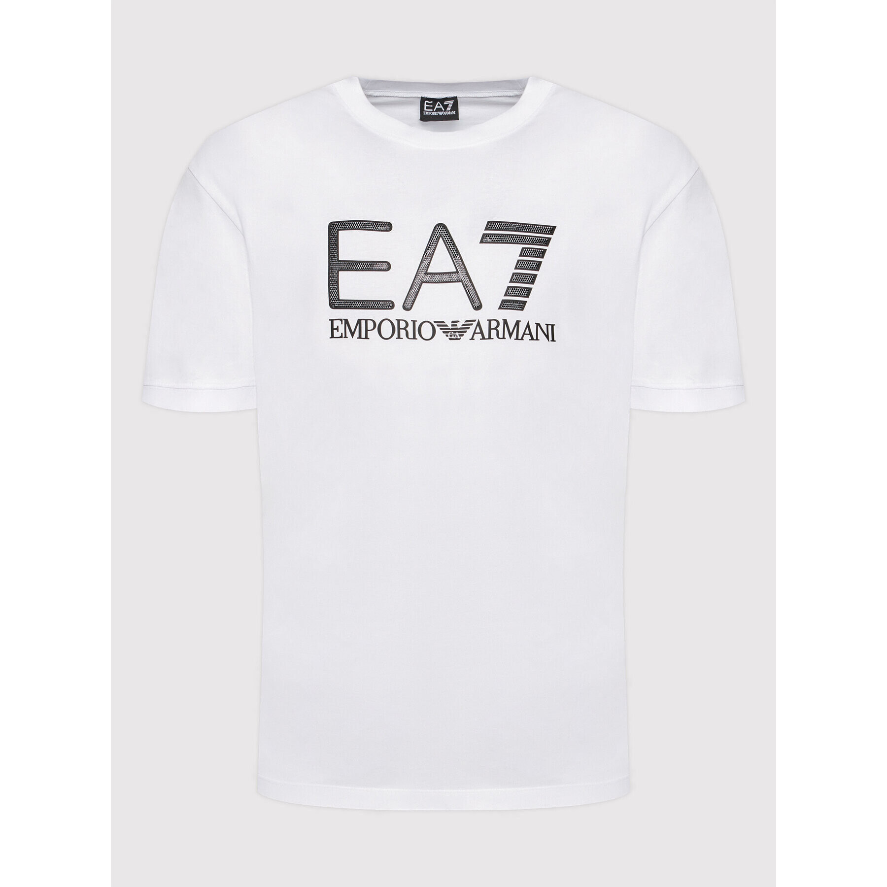 EA7 Emporio Armani Tricou 3LPT37 PJFBZ 1100 Alb Regular Fit - Pled.ro