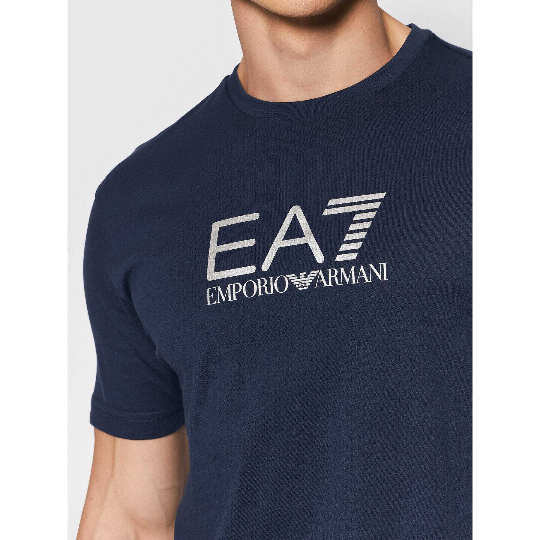 EA7 Emporio Armani Tricou 3LPT39 PJ02Z 1554 Bleumarin Regular Fit - Pled.ro