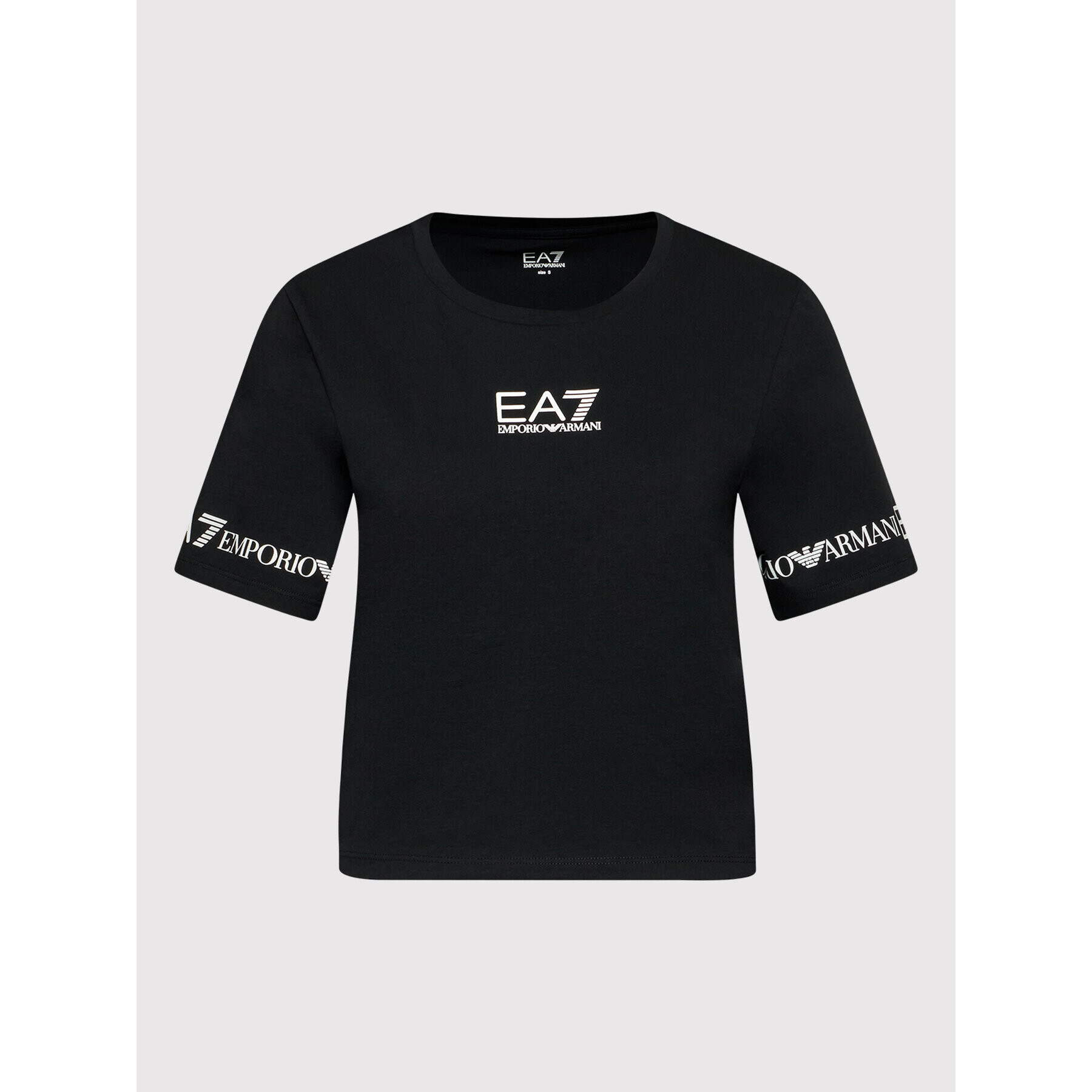 EA7 Emporio Armani Tricou 3LTT08 TJCRZ 1200 Negru Regular Fit - Pled.ro