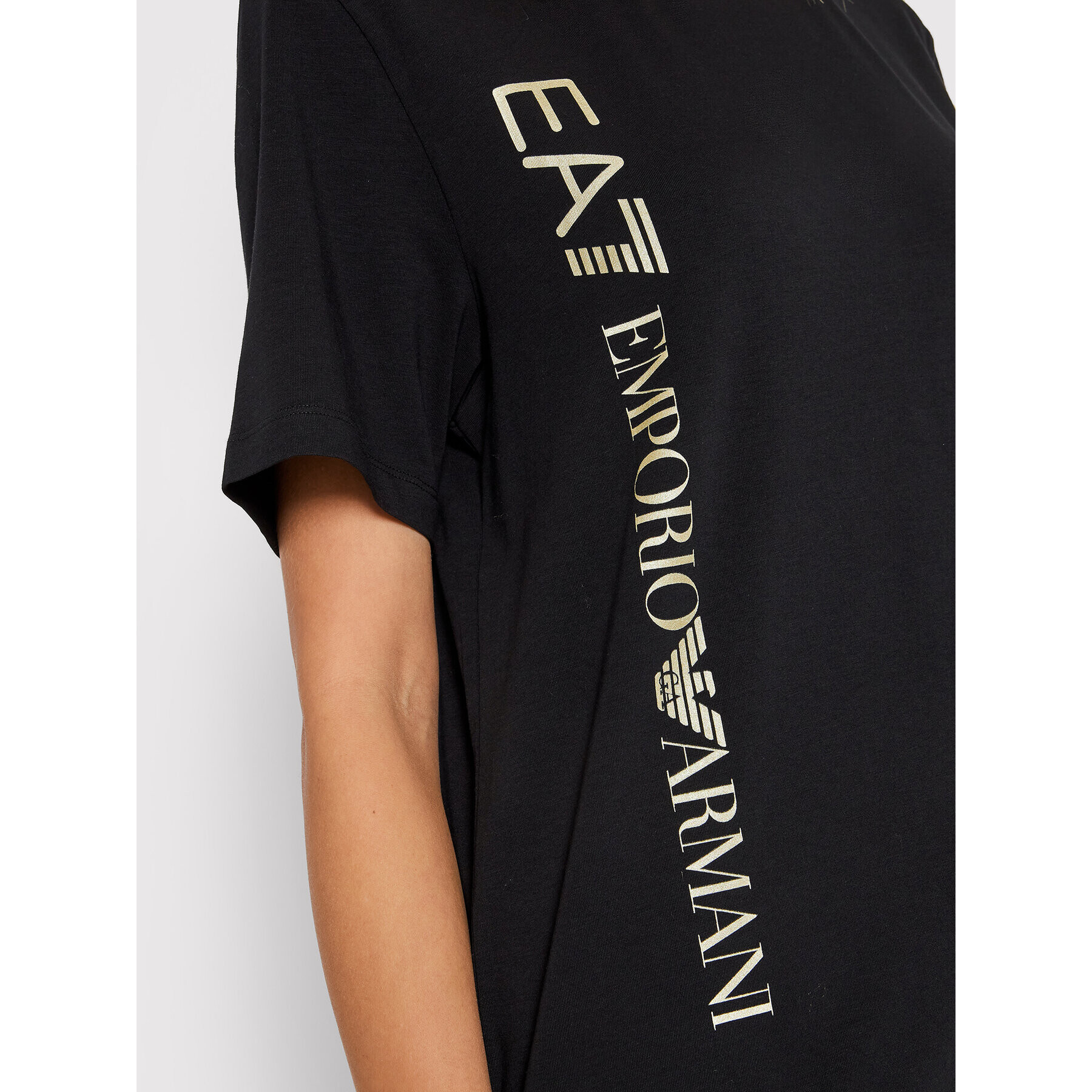 EA7 Emporio Armani Tricou 3LTT09 TJCRZ 0200 Negru Regular Fit - Pled.ro