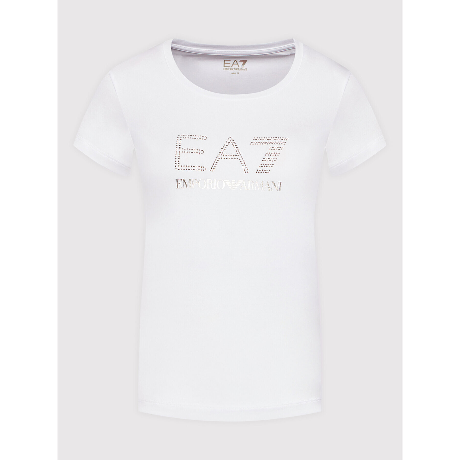 EA7 Emporio Armani Tricou 3LTT17 TJFKZ 1100 Alb Regular Fit - Pled.ro