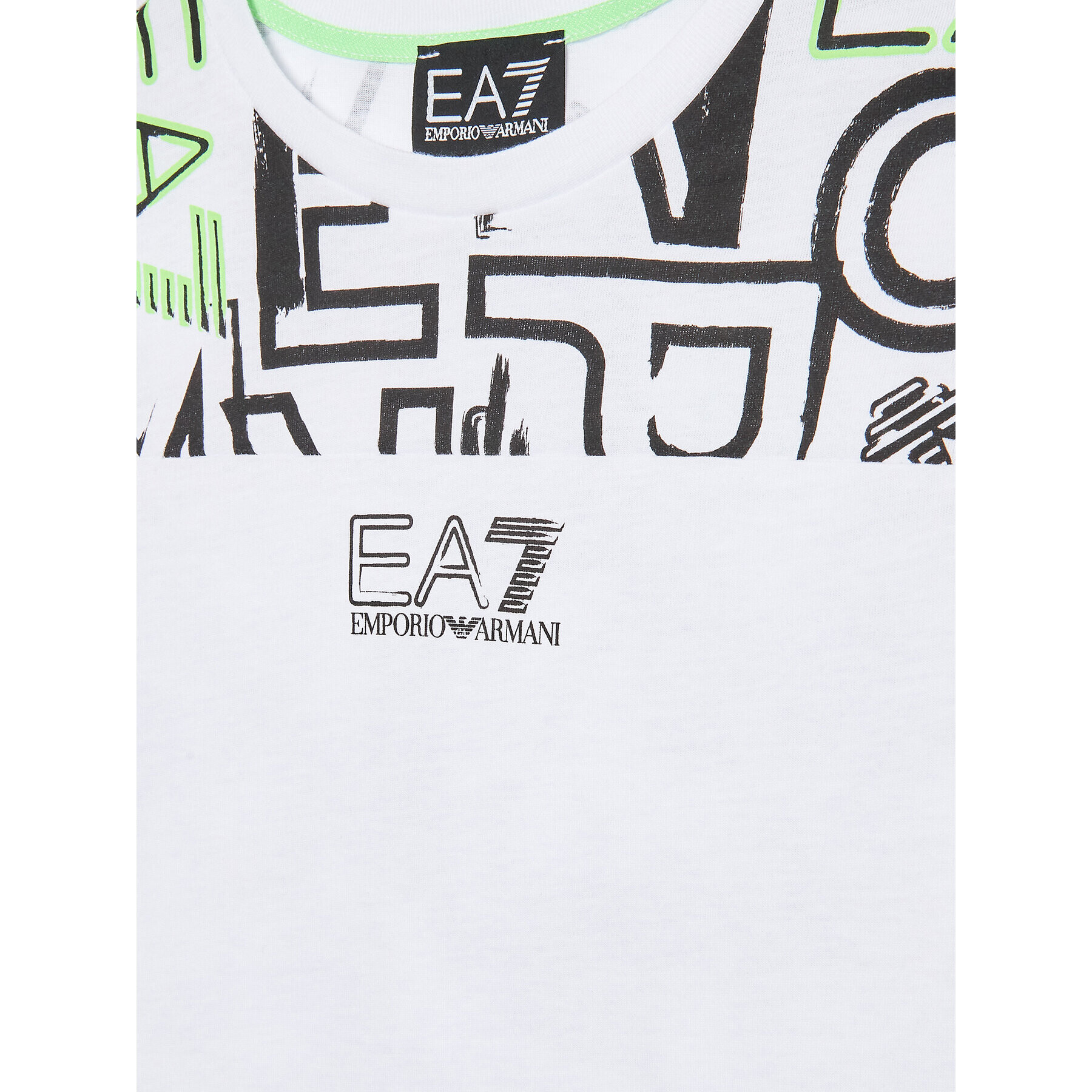 EA7 Emporio Armani Tricou 3RBT57 BJ02Z 1100 Alb Regular Fit - Pled.ro