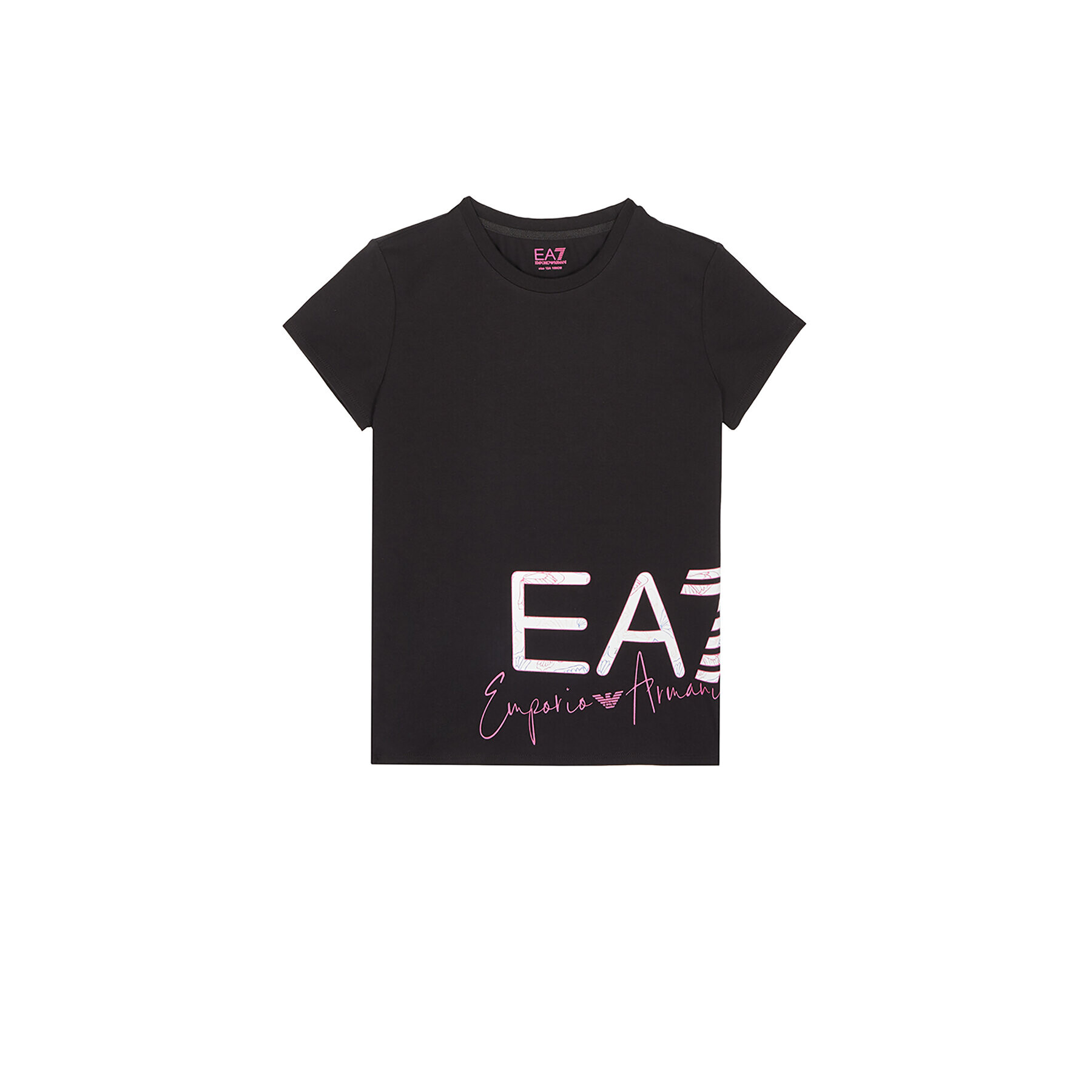 EA7 Emporio Armani Tricou 3RFT15 FJ2HZ 1200 Negru Regular Fit - Pled.ro