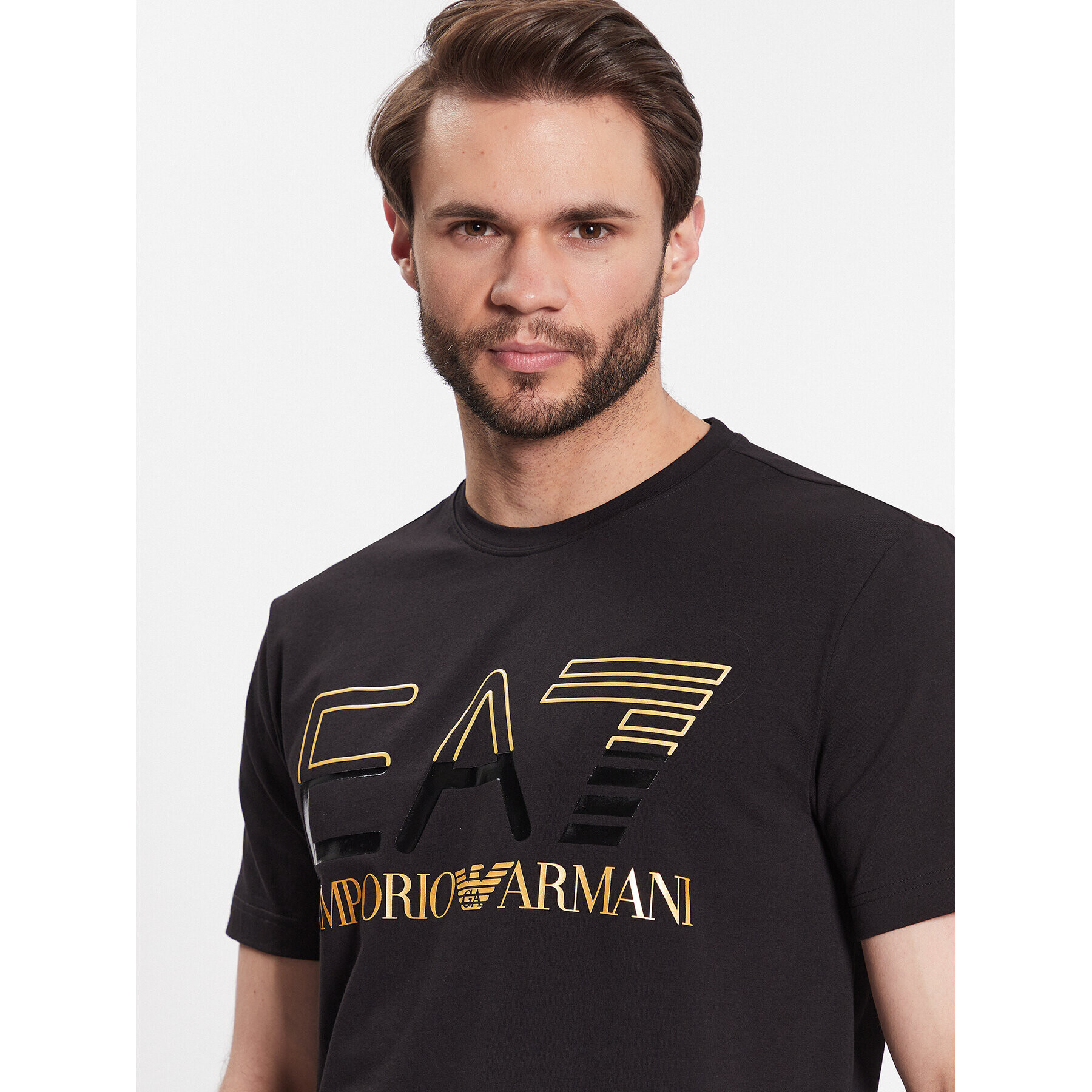 EA7 Emporio Armani Tricou 3RPT07 PJLBZ 0208 Negru Regular Fit - Pled.ro