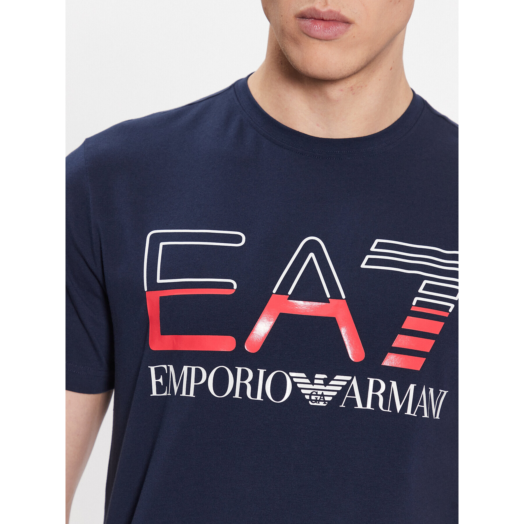 EA7 Emporio Armani Tricou 3RPT07 PJLBZ 1554 Bleumarin Regular Fit - Pled.ro