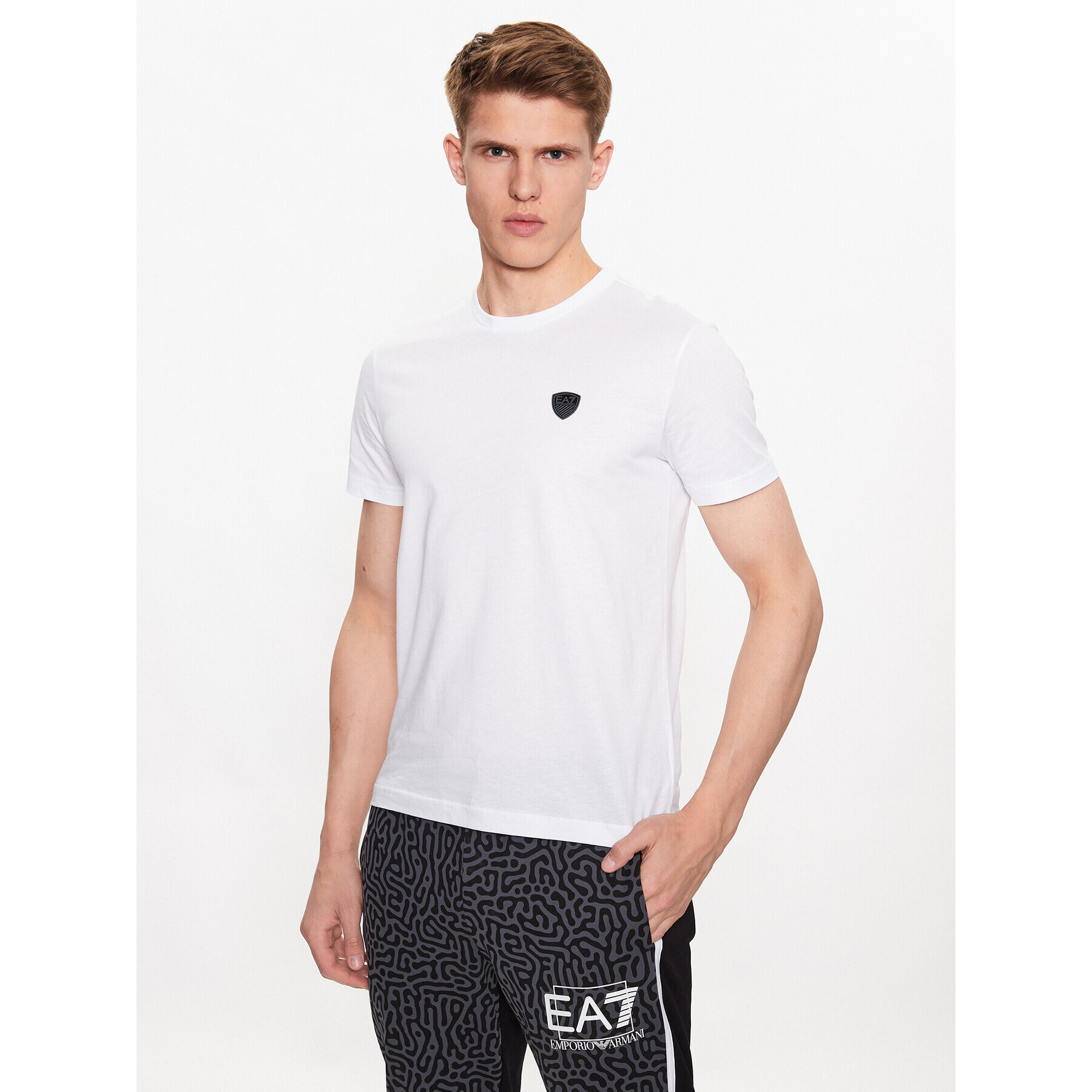 EA7 Emporio Armani Tricou 3RPT41 PJNTZ 1100 Alb Regular Fit - Pled.ro