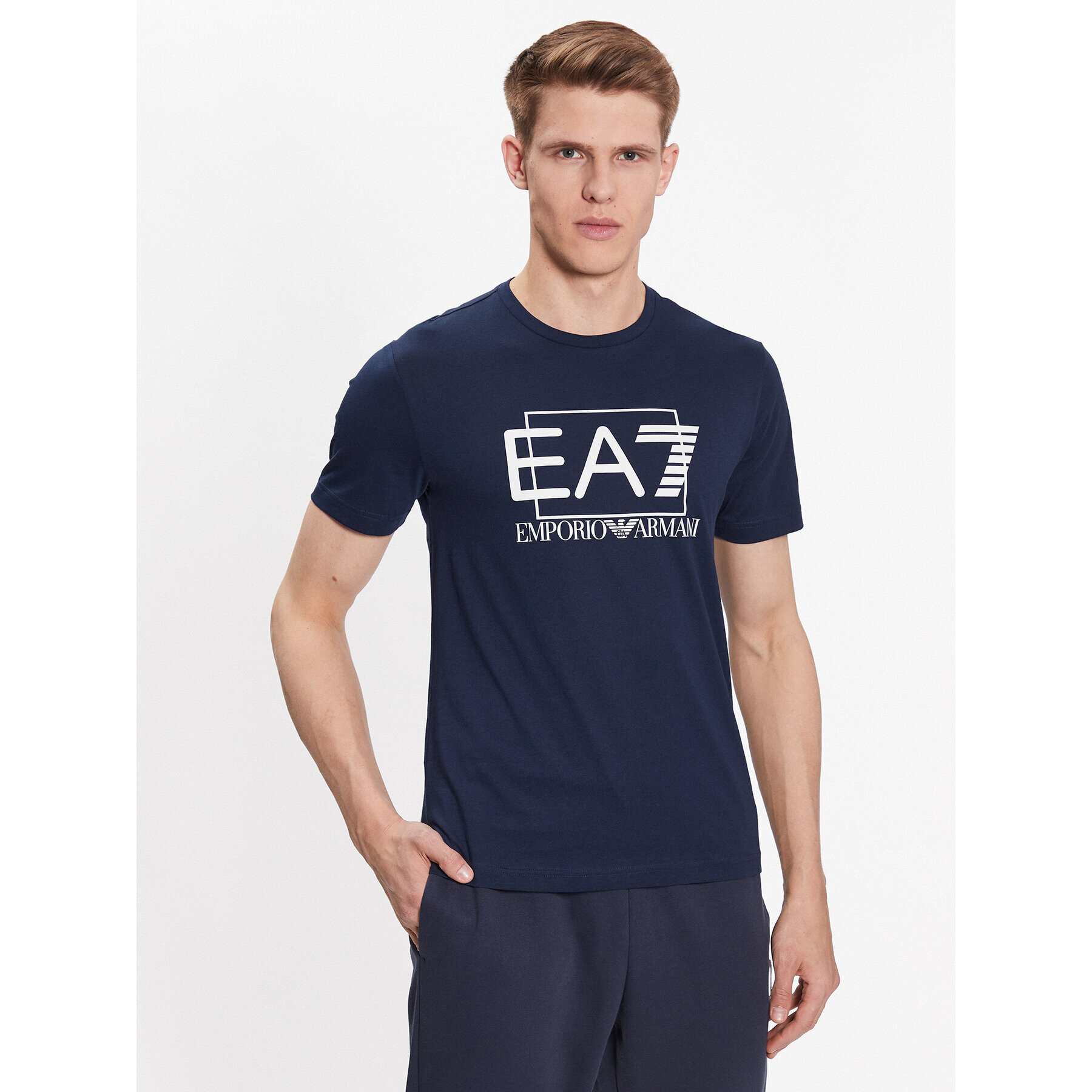 EA7 Emporio Armani Tricou 3RPT81 PJM9Z 1554 Bleumarin Regular Fit - Pled.ro