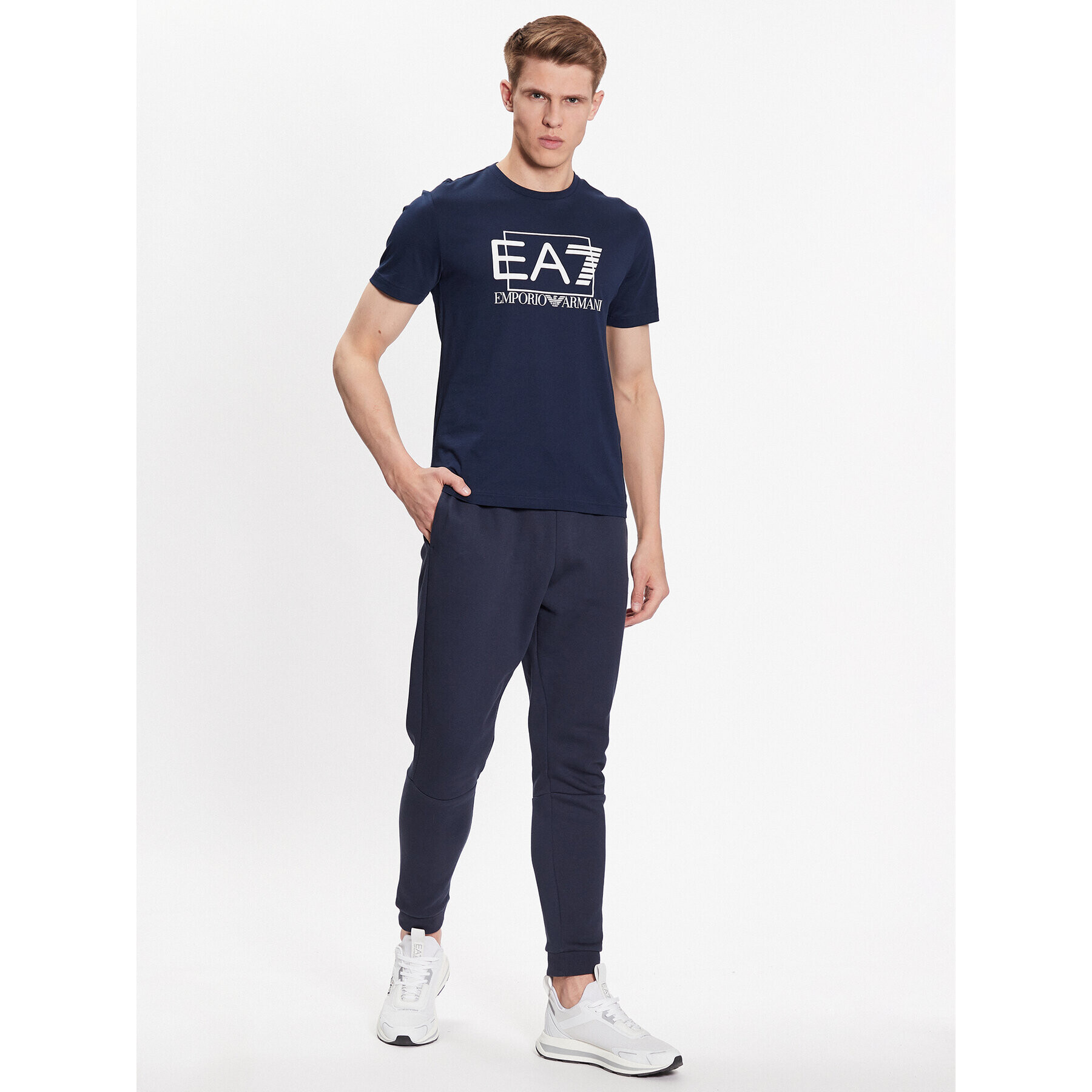 EA7 Emporio Armani Tricou 3RPT81 PJM9Z 1554 Bleumarin Regular Fit - Pled.ro