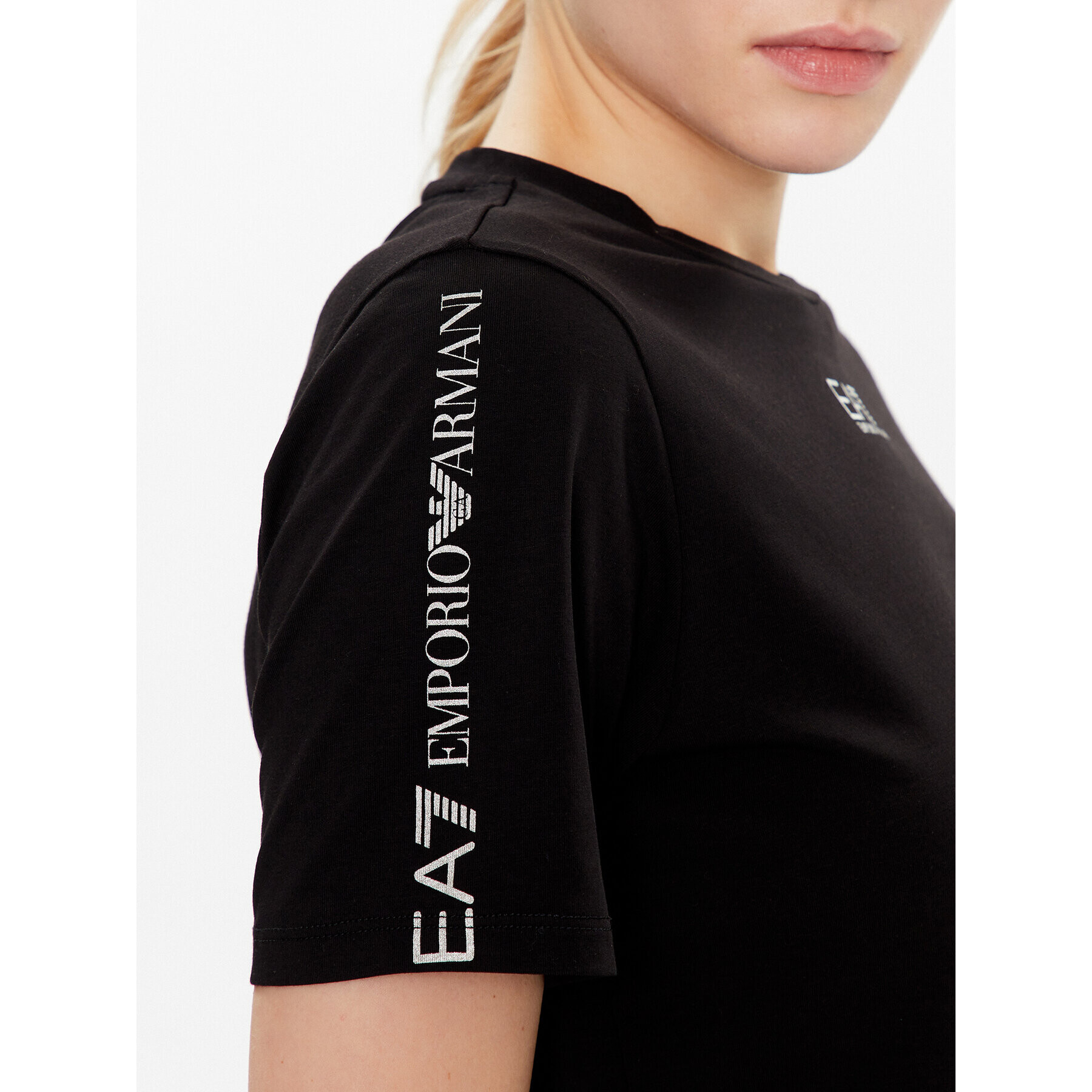 EA7 Emporio Armani Tricou 3RTT14 TJFKZ 0200 Negru Regular Fit - Pled.ro