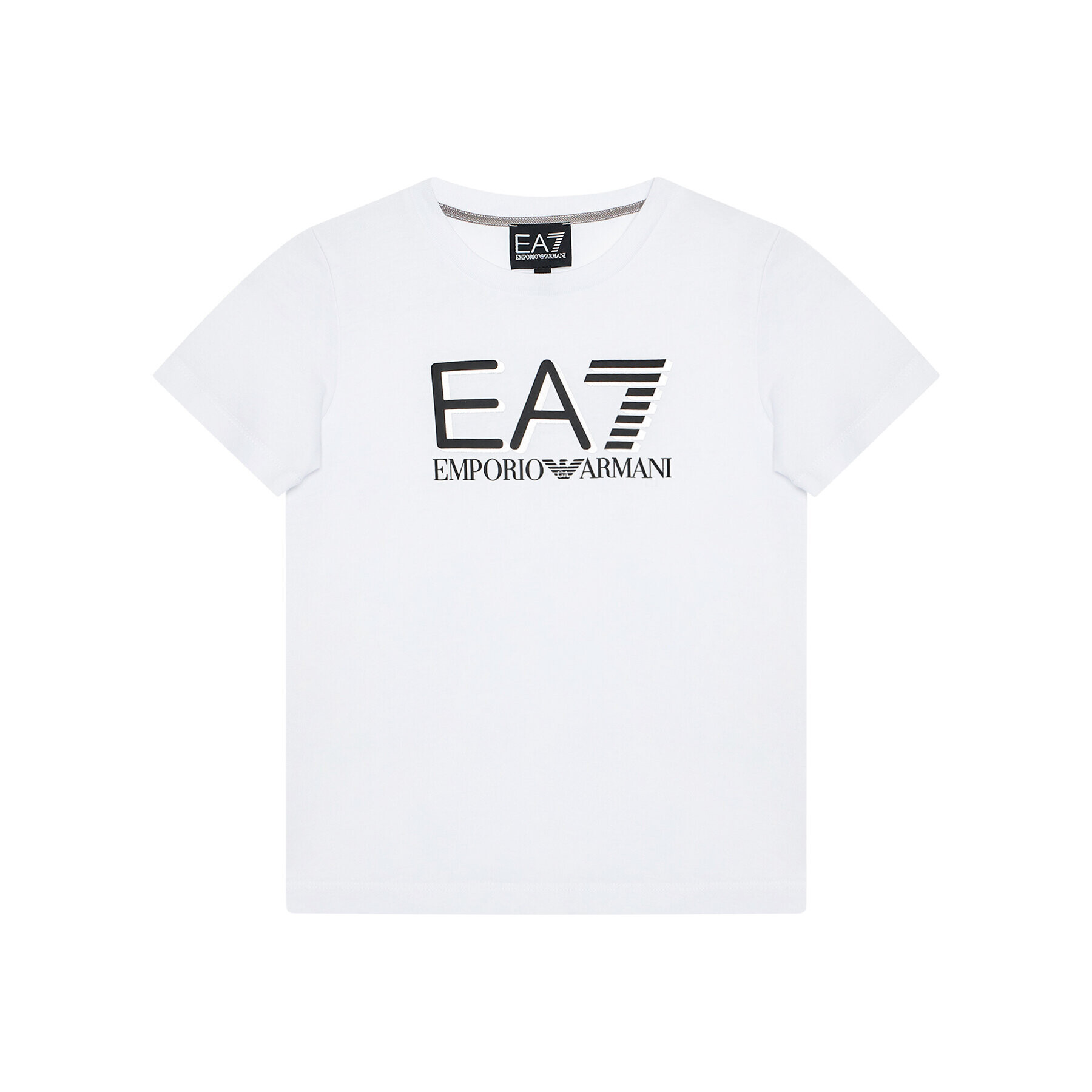 EA7 Emporio Armani Tricou 6KBT53 BJ02Z 1100 Alb Regular Fit - Pled.ro