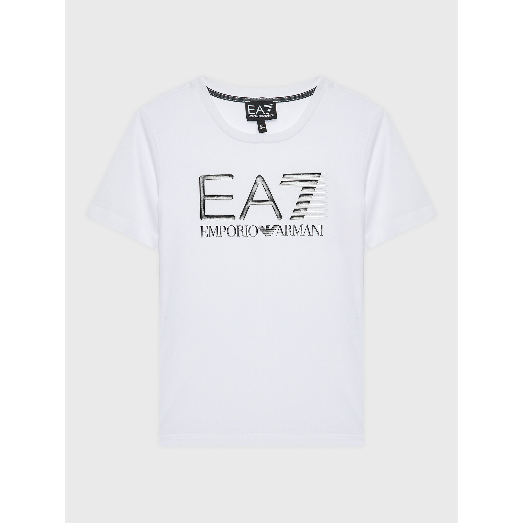 EA7 Emporio Armani Tricou 6LBT53 BJ02Z 1100 Alb Regular Fit - Pled.ro