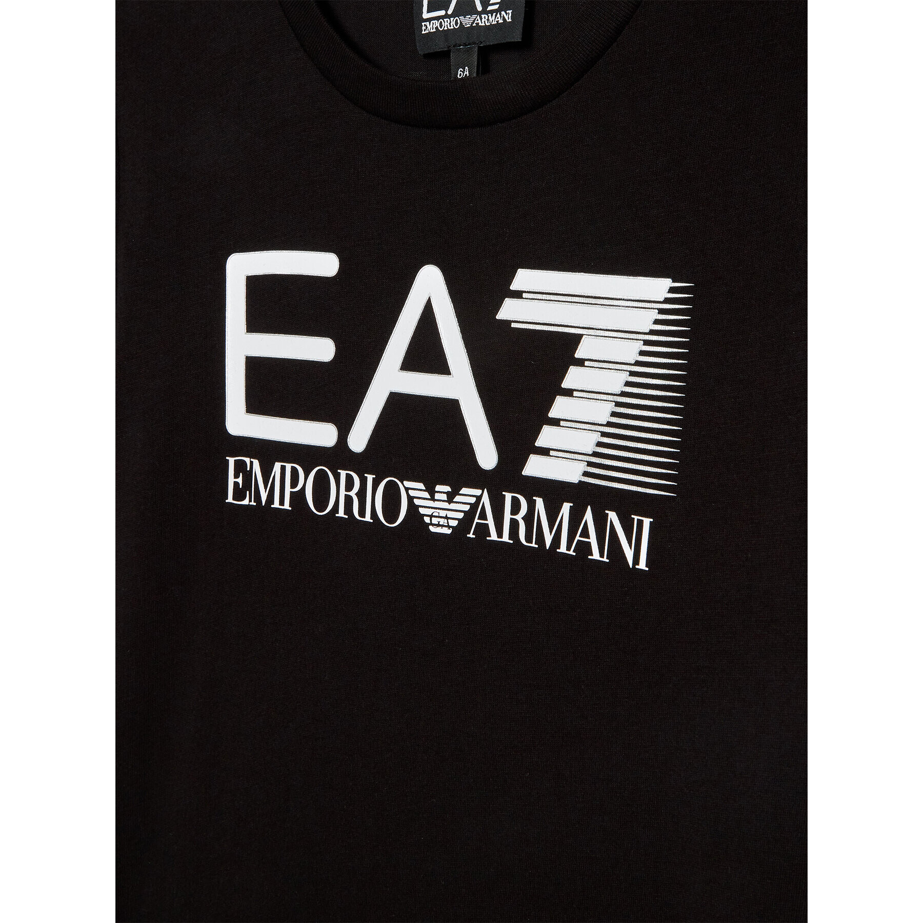 EA7 Emporio Armani Tricou 6LBT53 BJ02Z 1200 Negru Regular Fit - Pled.ro