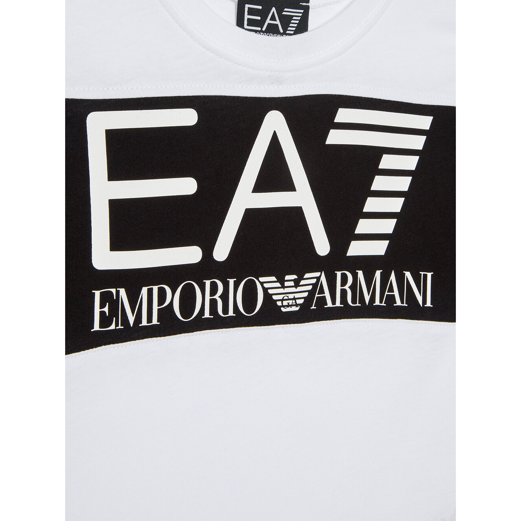 EA7 Emporio Armani Tricou 6LBT58 BJ02Z 1100 Alb Regular Fit - Pled.ro